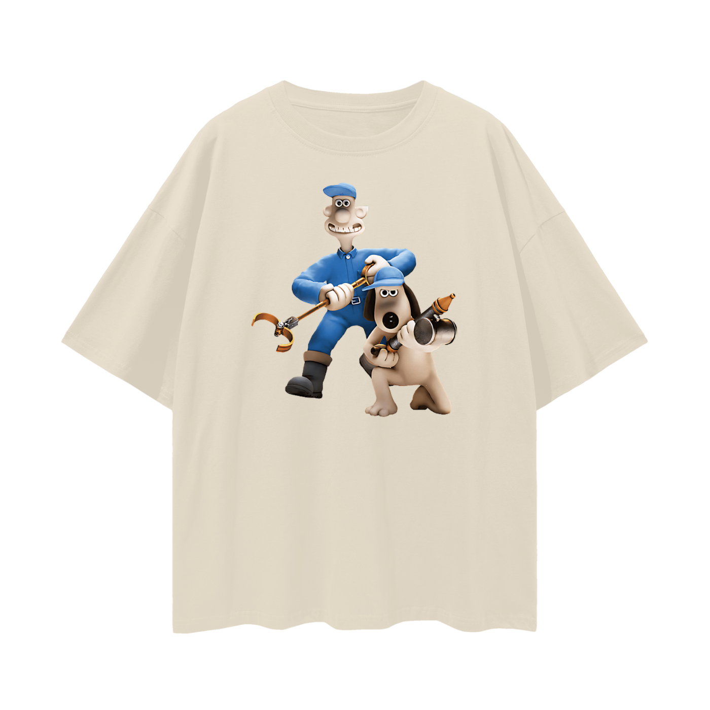 Vintage Like Wallis & Gromit Movie Oversized T Shirt