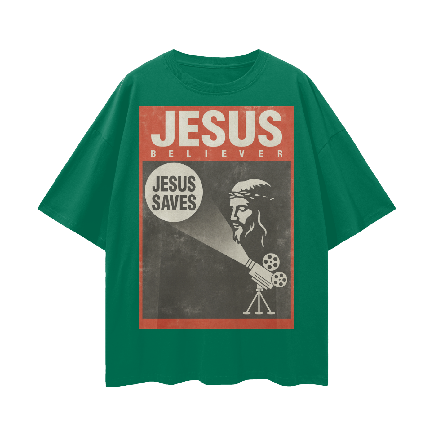 Religious Vintage/Y2K Jesus Believer Oversized T Shirt