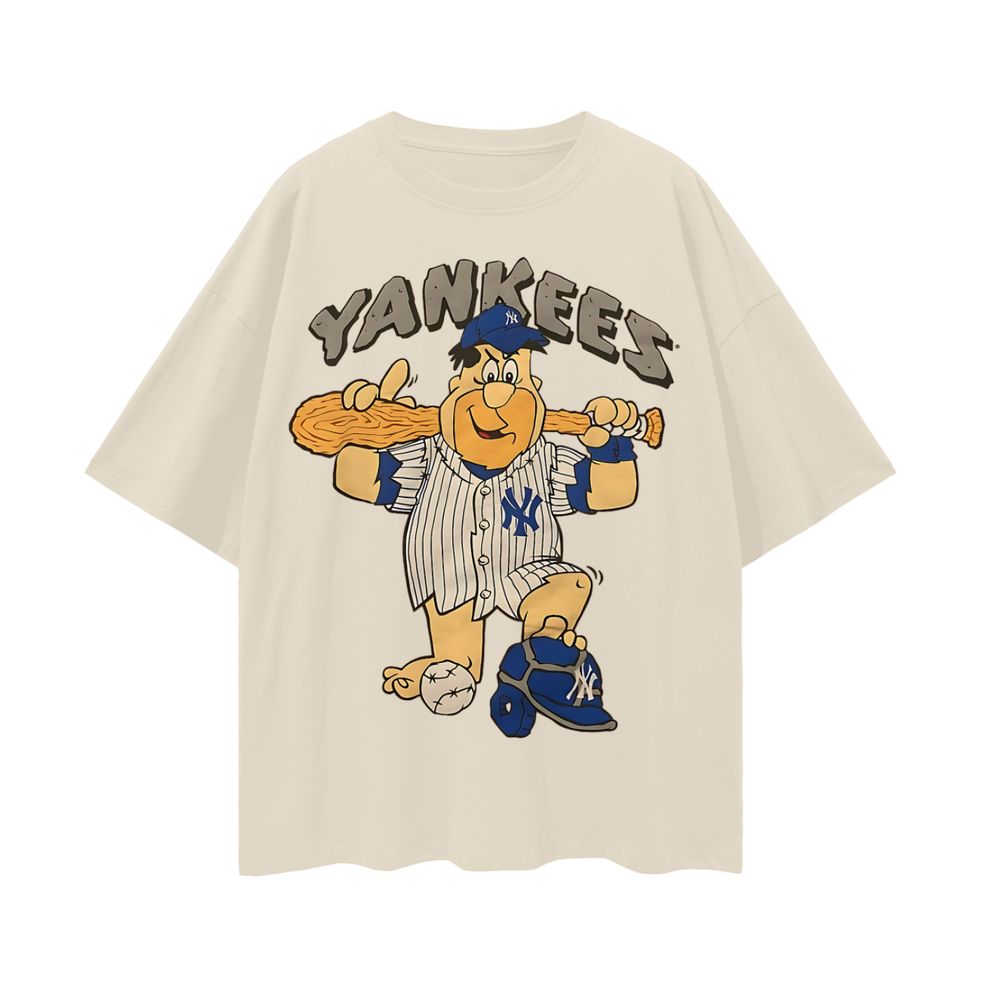 Vintage Like Flintstones Yankees Oversized T Shirt