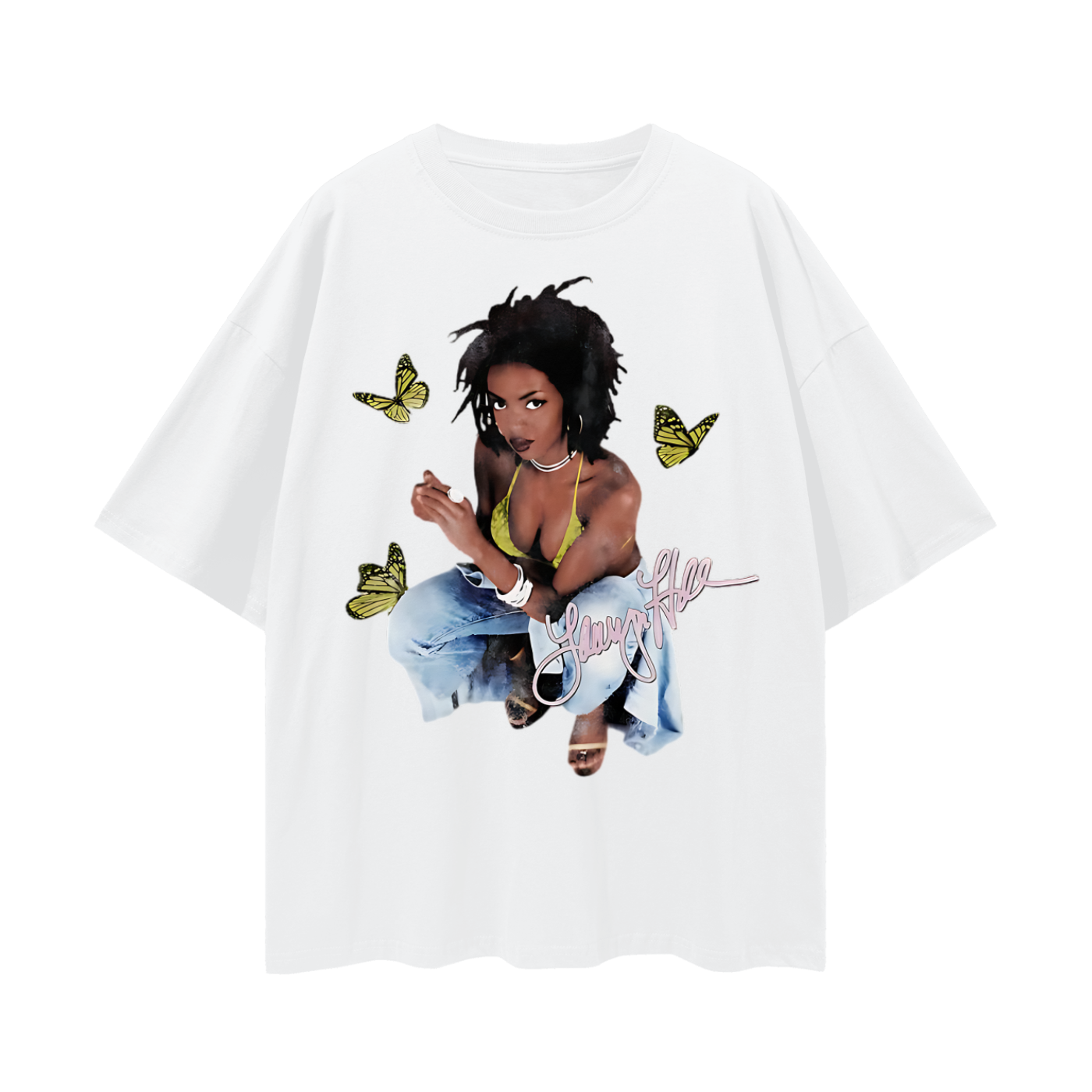 Vintage Like Boot Leg Lauryn Hill 90s Graphic Oversized T Shirt