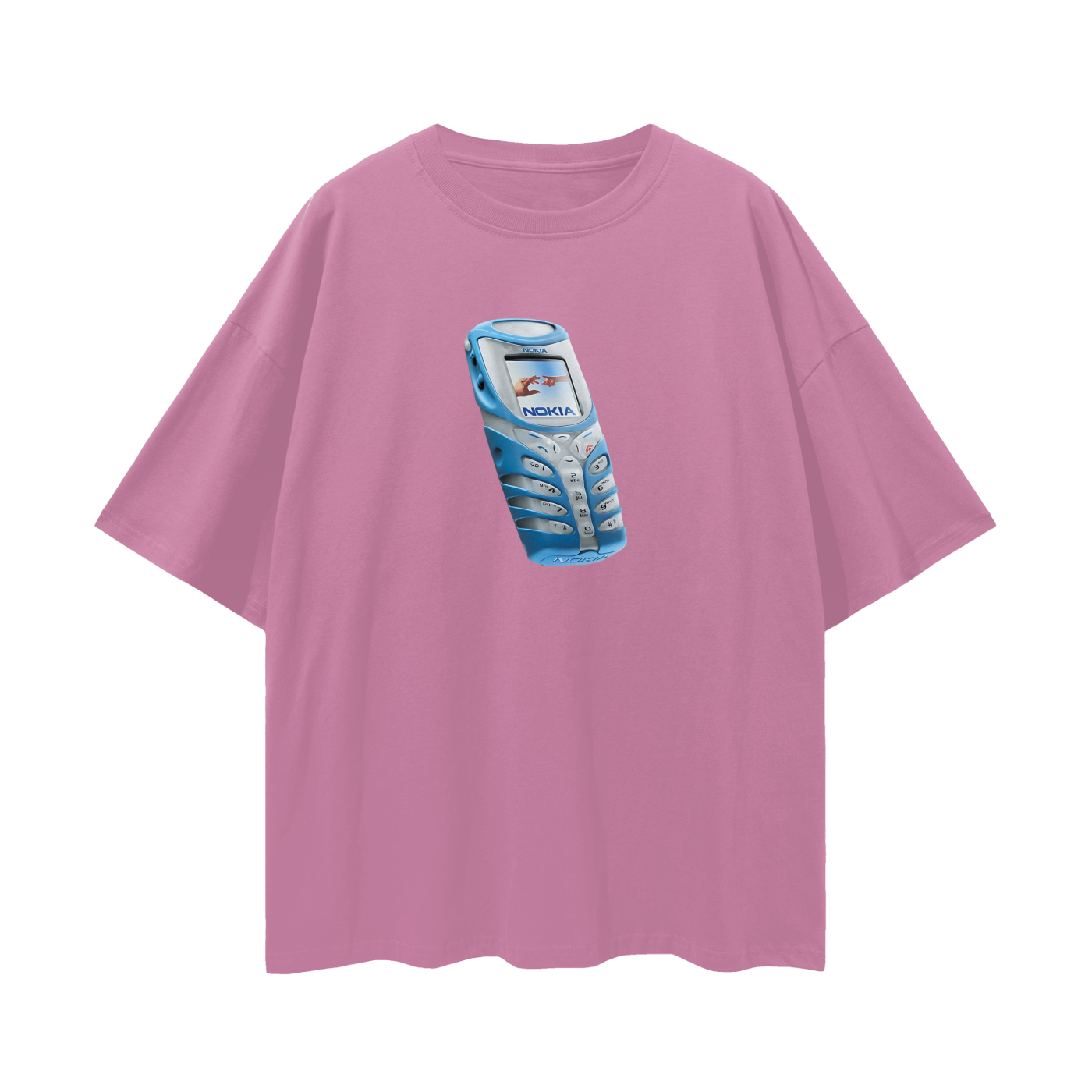 Nokia Phone Y2K Vintage Like Graphic Oversized T Shirt