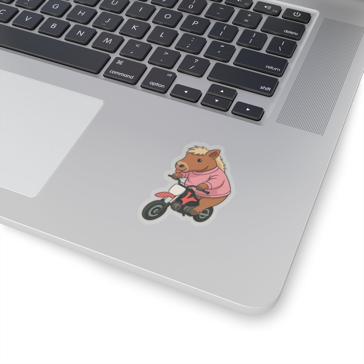 Funny Horse On Dirt Bike Sticker