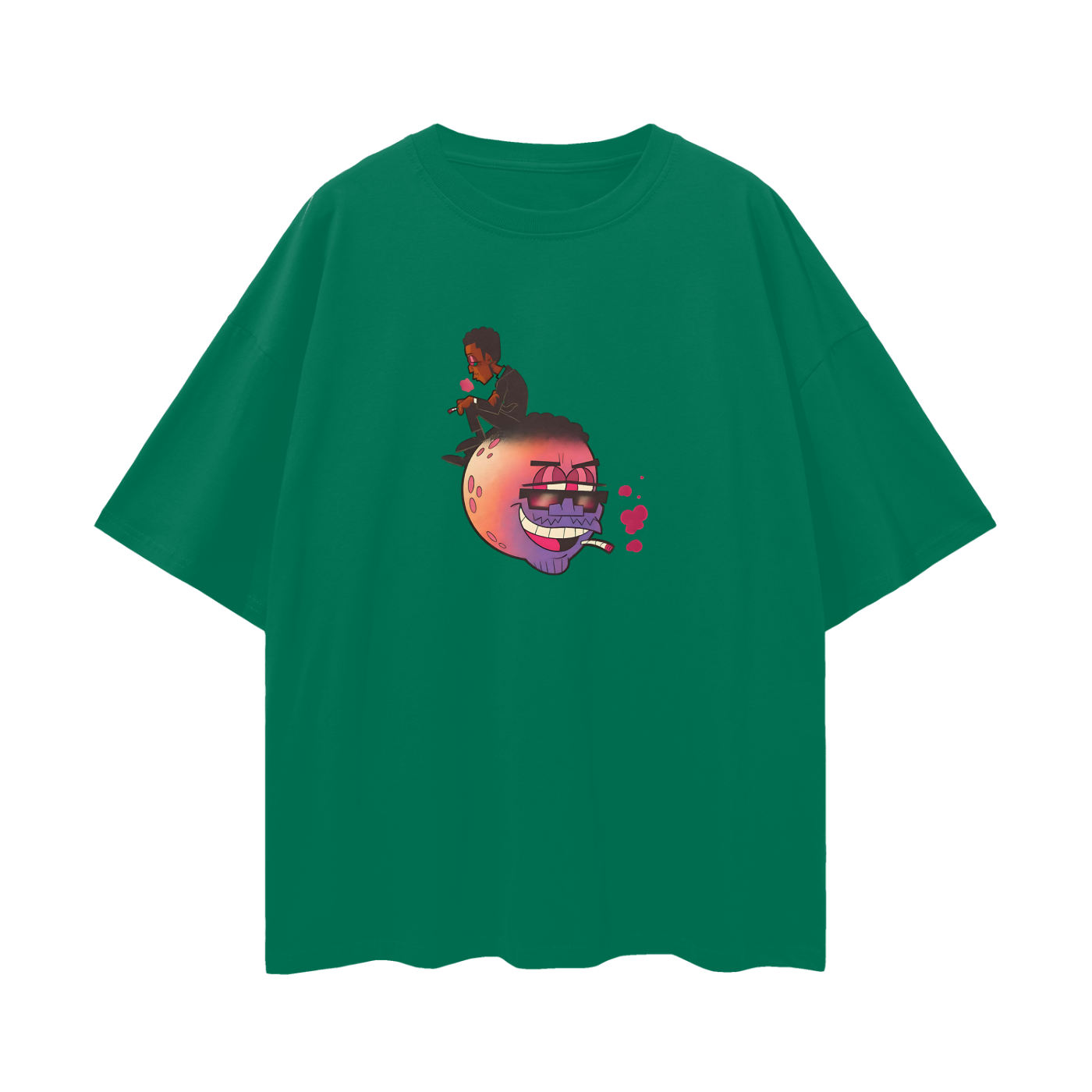 Vintage Like Kid Cudi Cartoon Graphic Oversized T Shirt