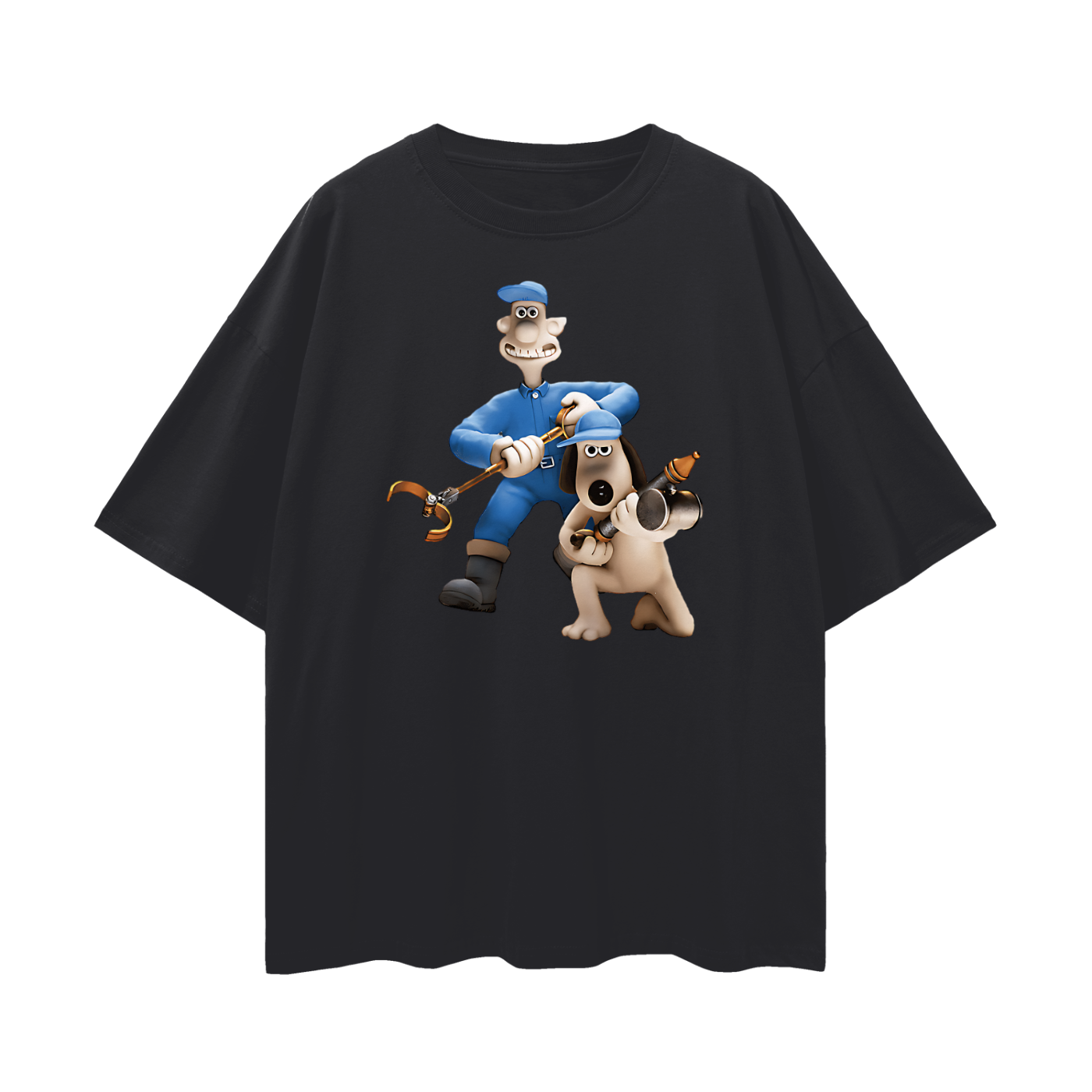 Vintage Like Wallis & Gromit Movie Oversized T Shirt