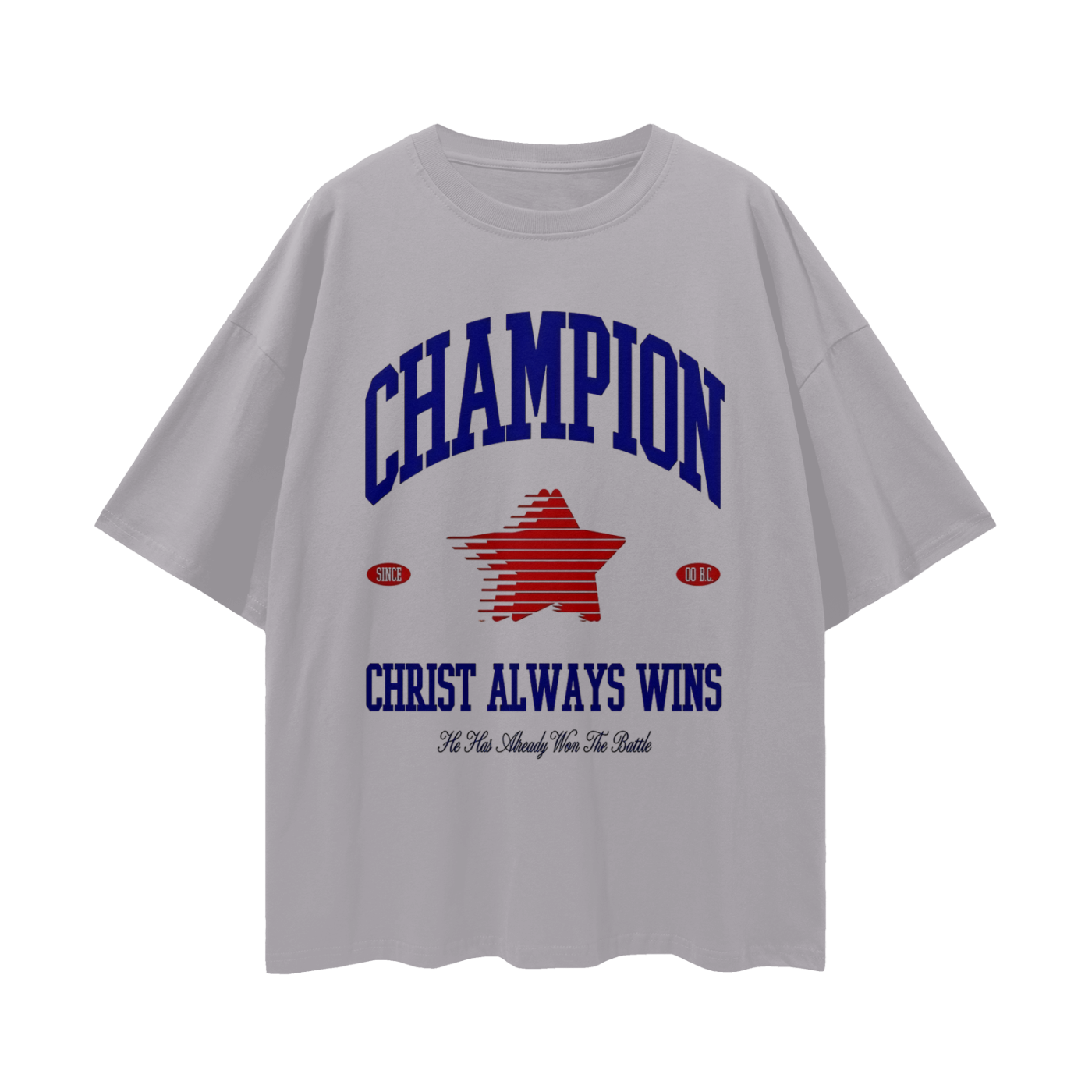 Religious Christ Always Wins 90s Y2K Vintage Like Graphic Oversized T Shirt