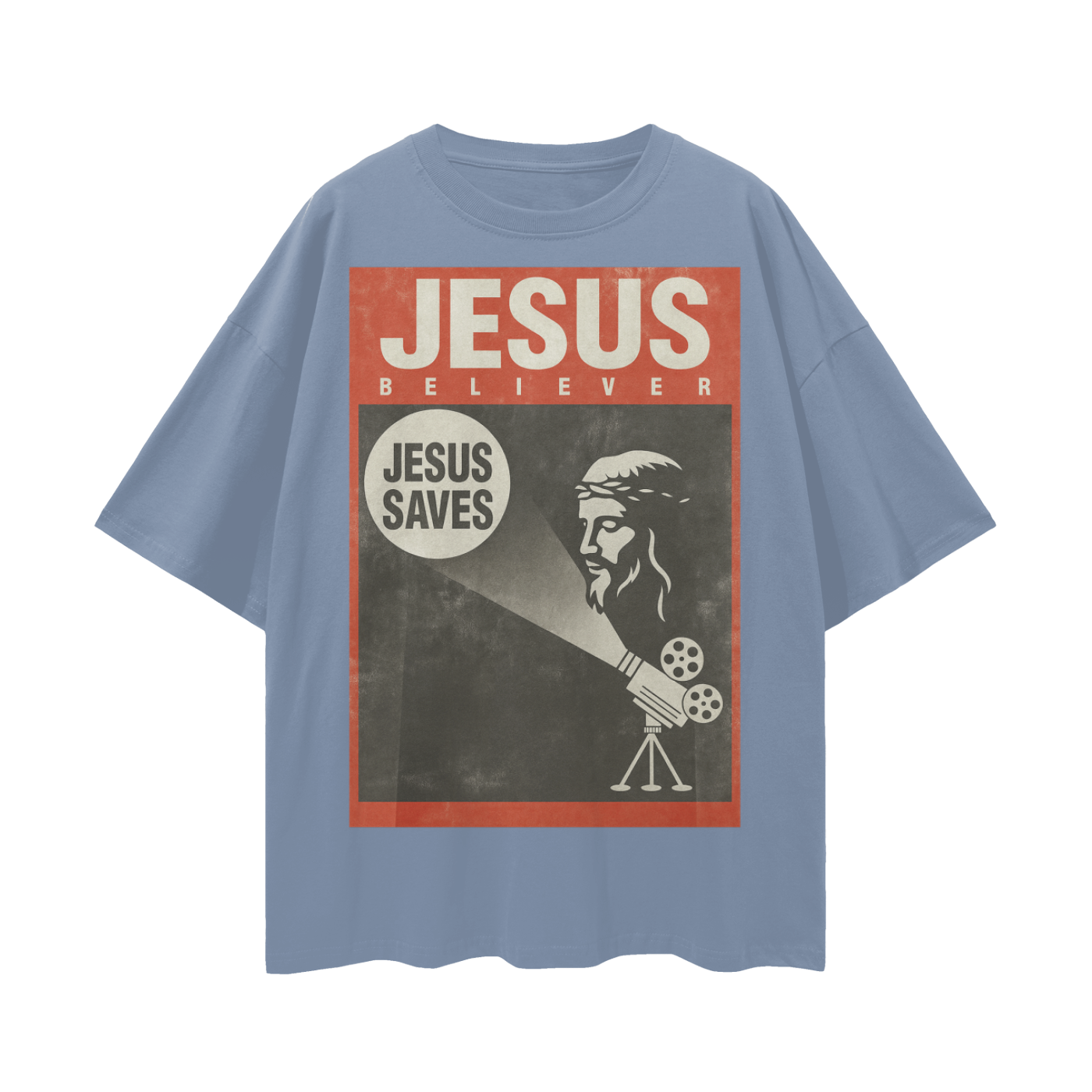 Religious Vintage/Y2K Jesus Believer Oversized T Shirt