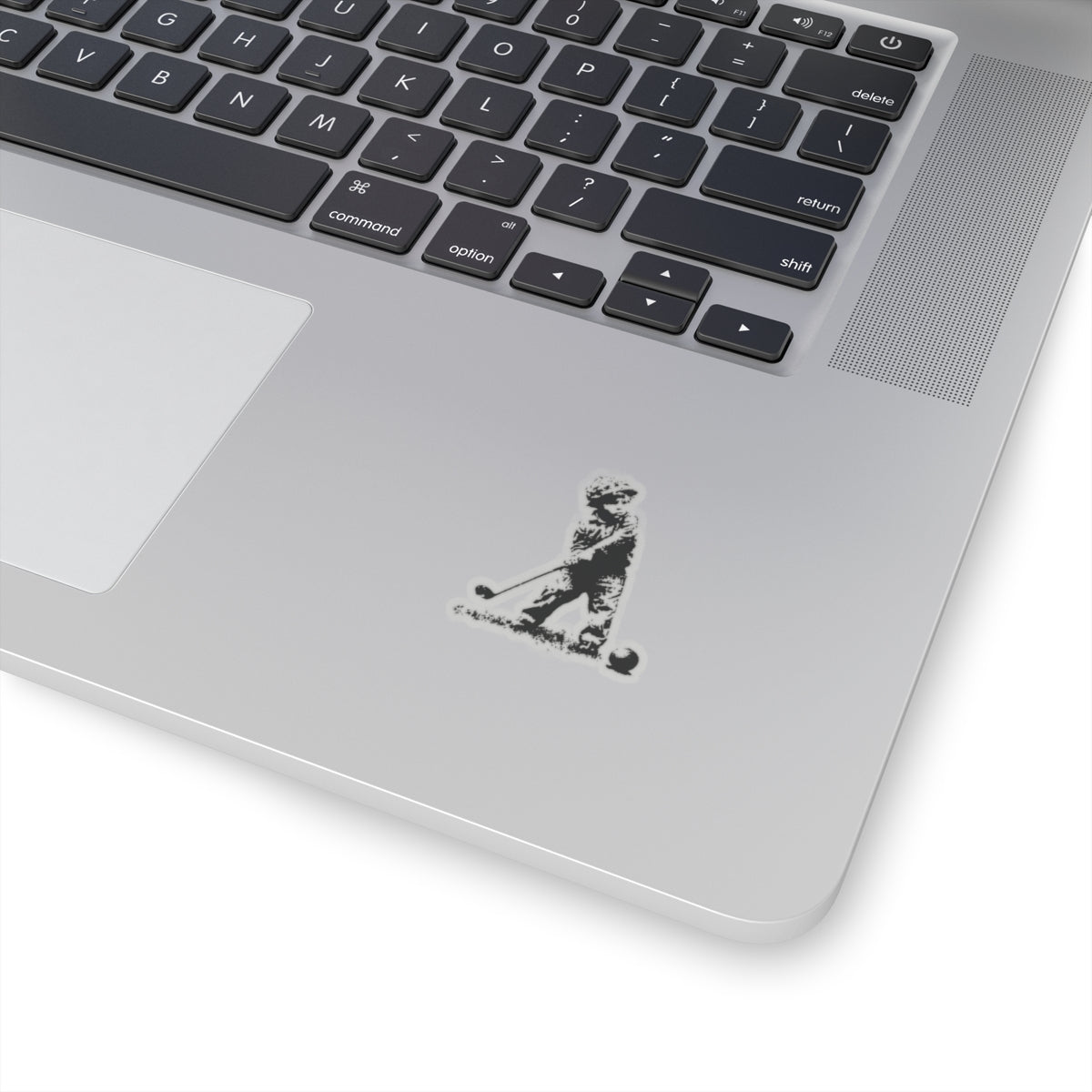 Kid Soldier Golfing Sticker