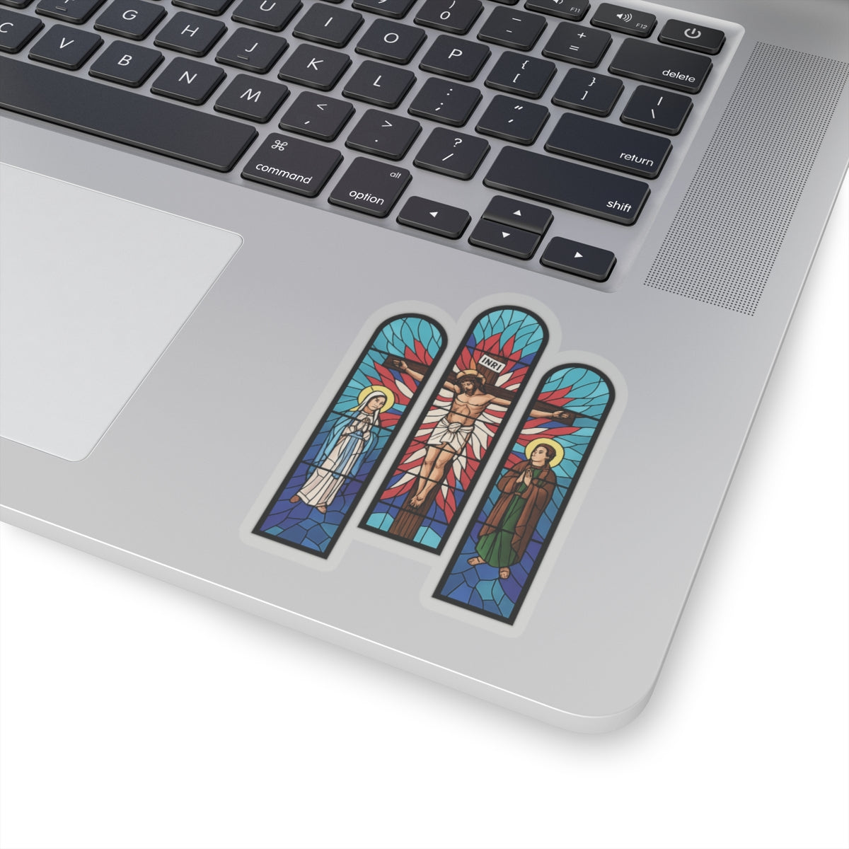 Religious Jesus Cathedral Glass Graphic Sticker