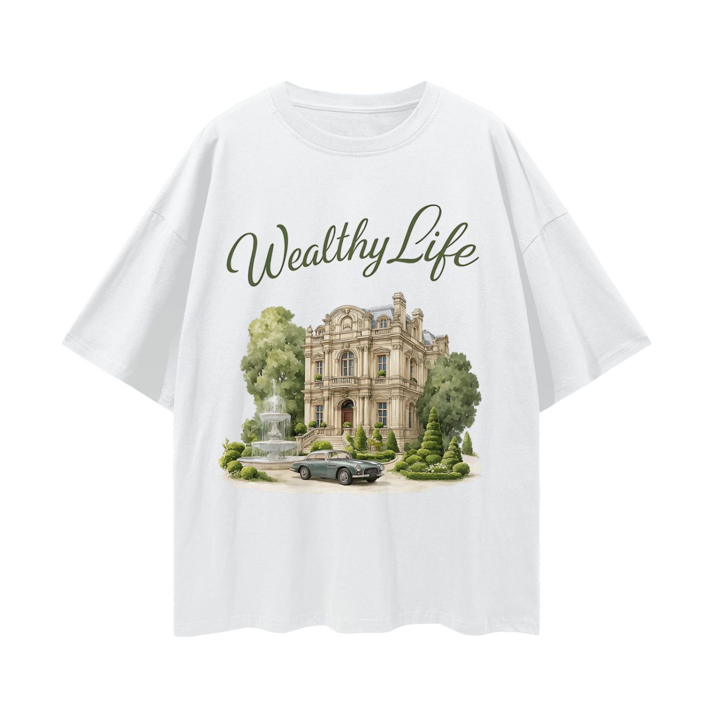 Vintage/Y2K Wealthy Life Luxury Graphic T Shirt