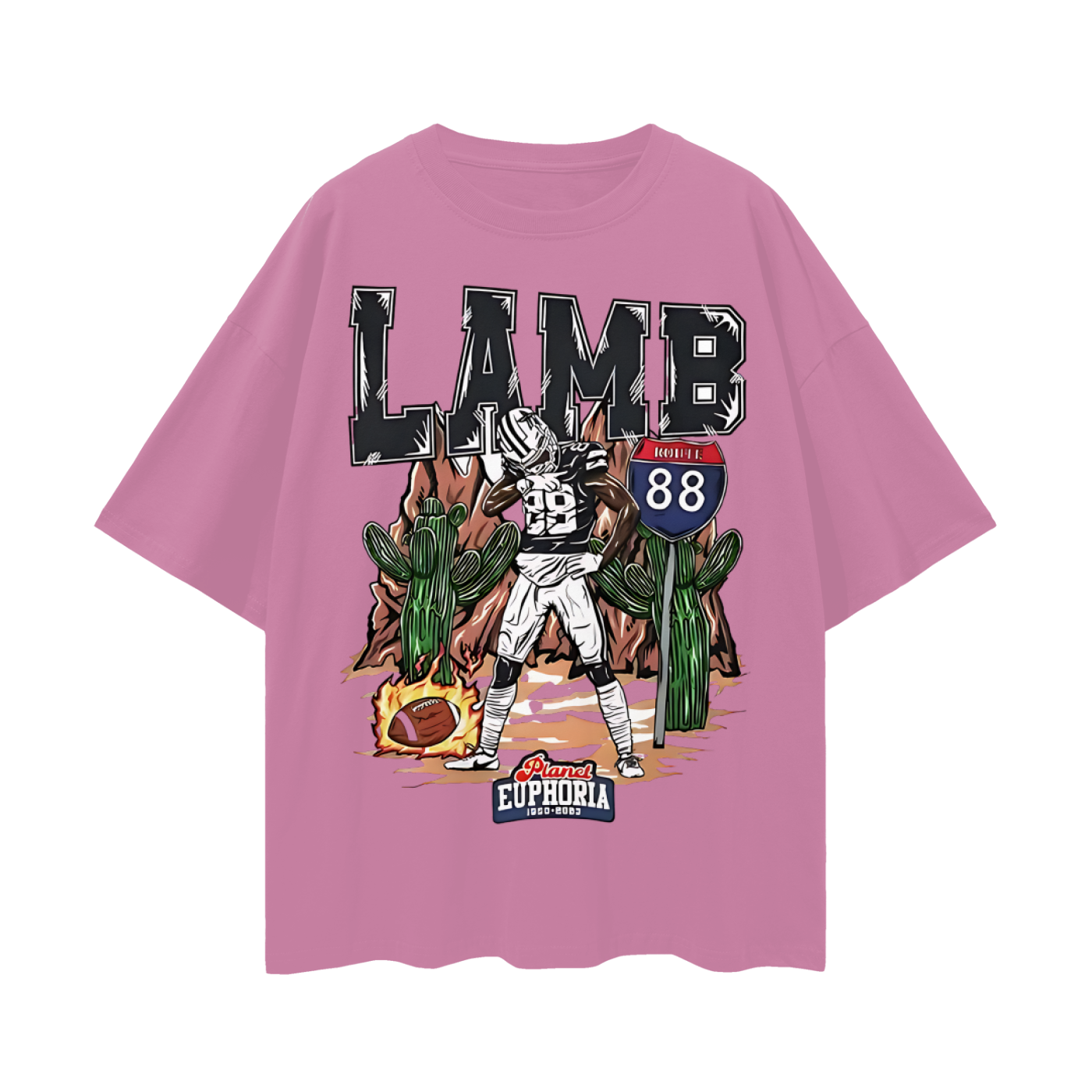 Ceedee Lamb 88 EU Like 90s Y2K Vintage Like Graphic Oversized T Shirt