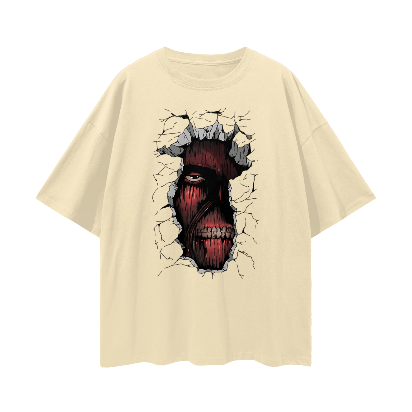 Vintage/Y2K Attack On Titans Anime Graphic Oversized T Shirt