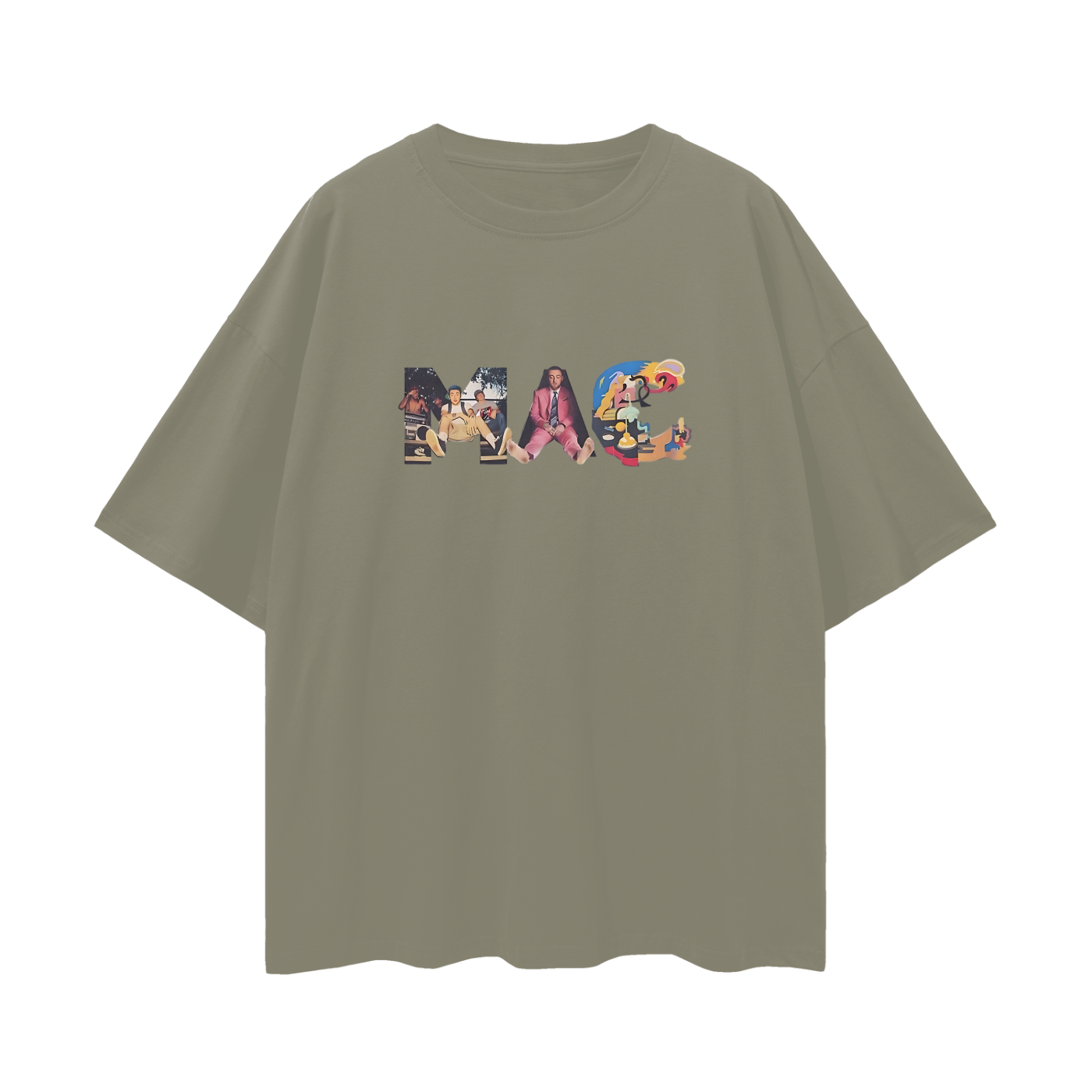 Mac Miller Album Spell Out Graphic Oversized T Shirt