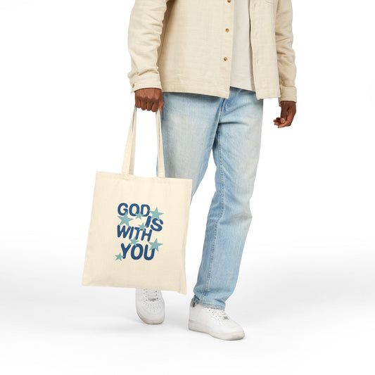Religious God Is With You Tote Bag