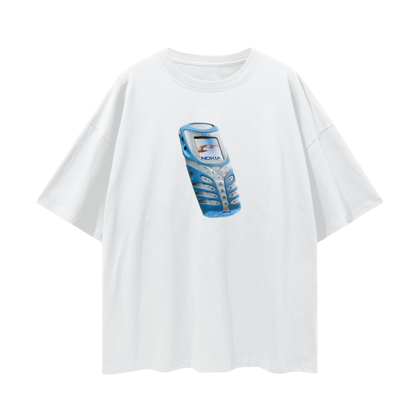 Nokia Phone Y2K Vintage Like Graphic Oversized T Shirt