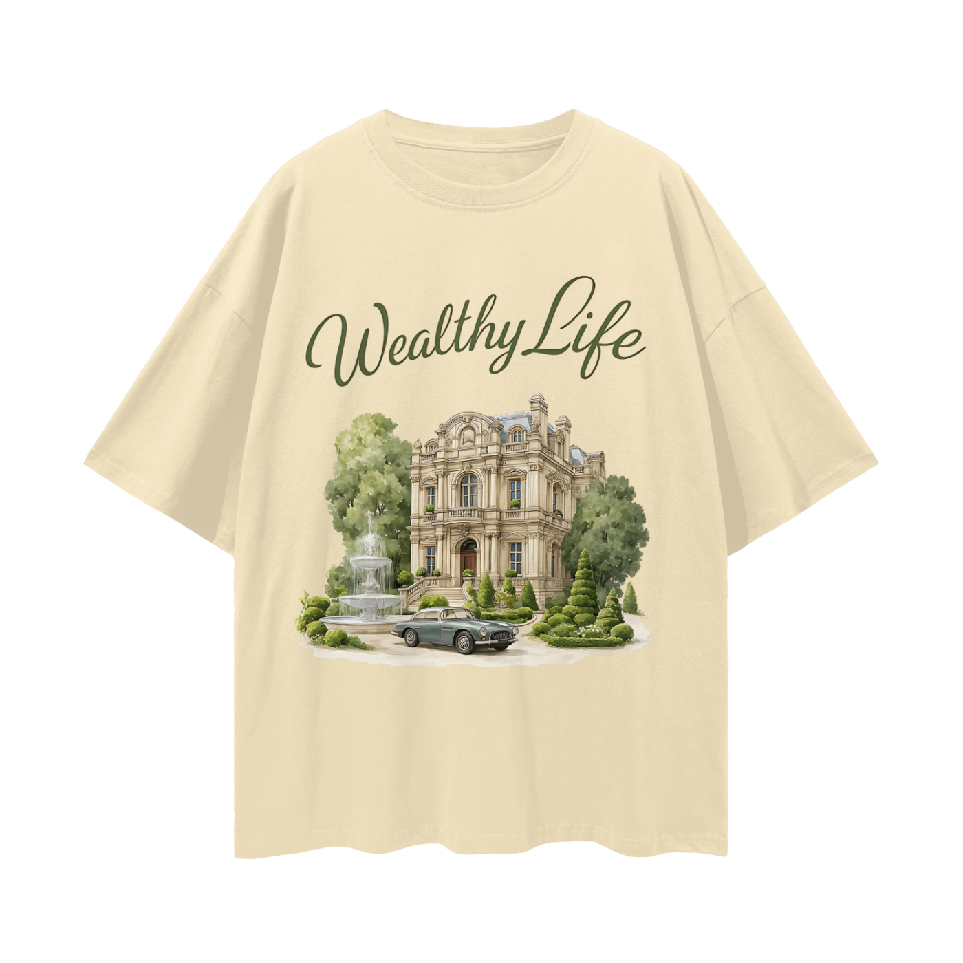 Vintage/Y2K Wealthy Life Luxury Graphic T Shirt