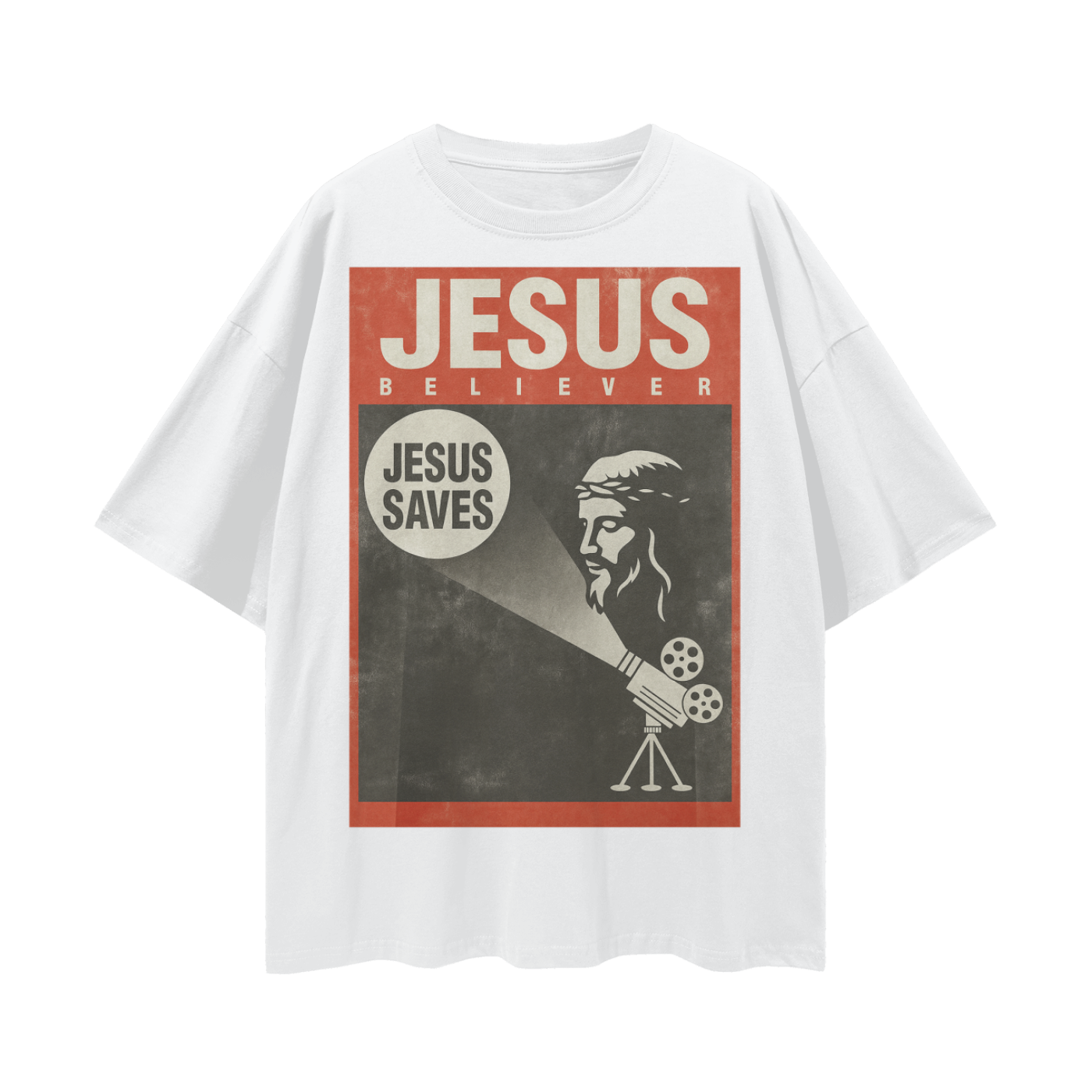 Religious Vintage/Y2K Jesus Believer Oversized T Shirt