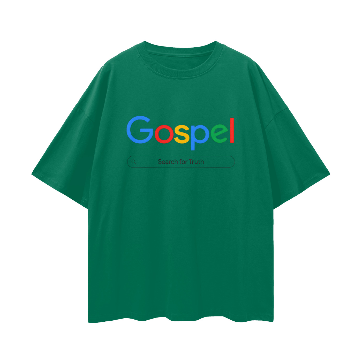 Religious Gospel Google Like Y2K Vintage Like Graphic Oversized T Shirt