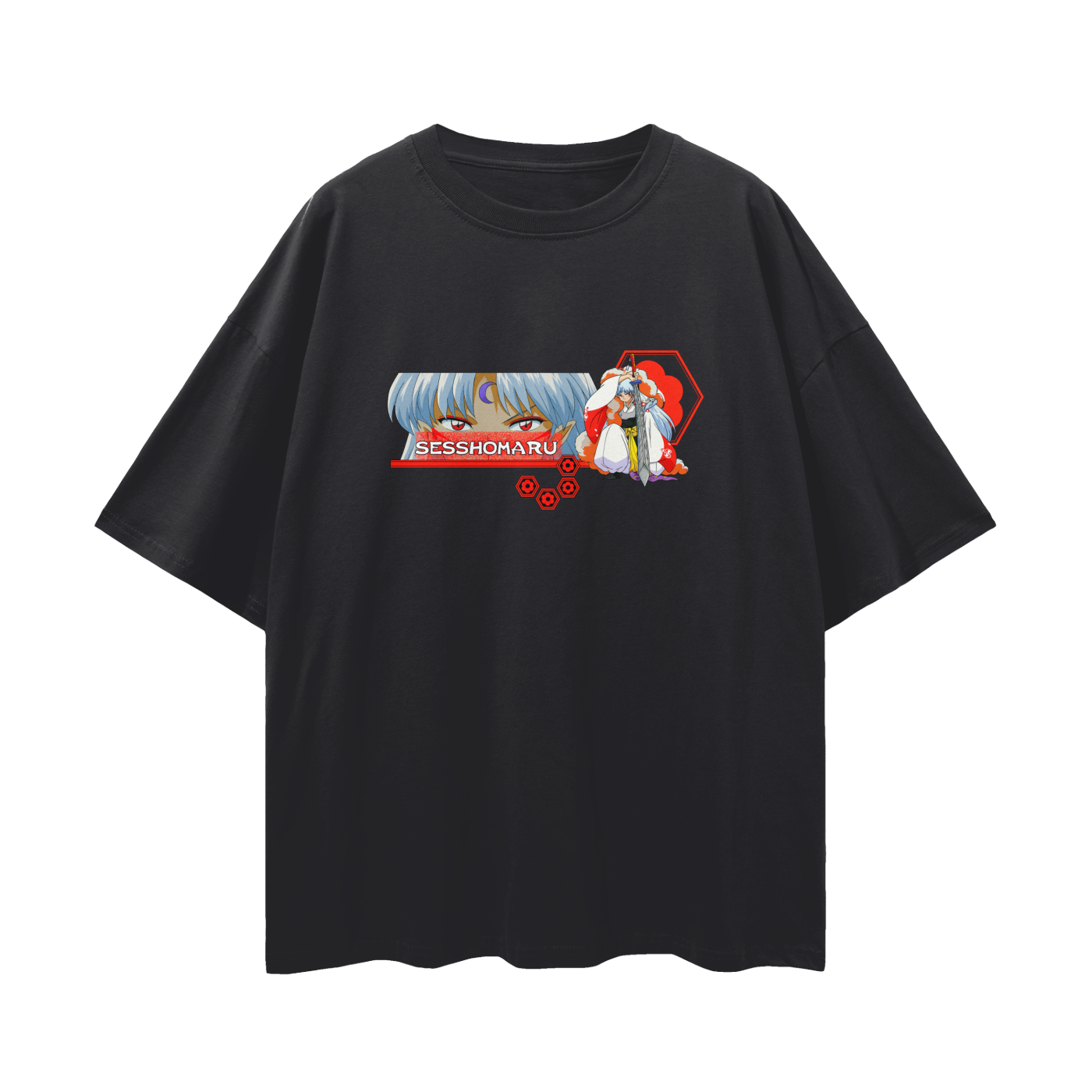 Vintage/Y2K InuYasha Anime Sesshomaru Oversized T Shirt