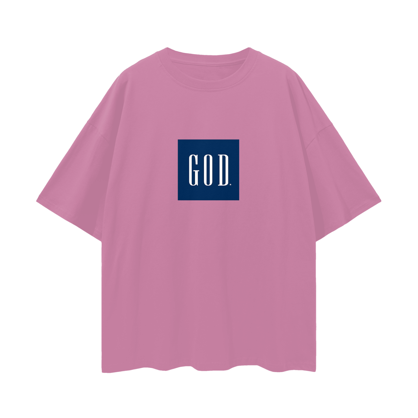 Religious God Box Logo Gap Like Graphic Oversized T Shirt