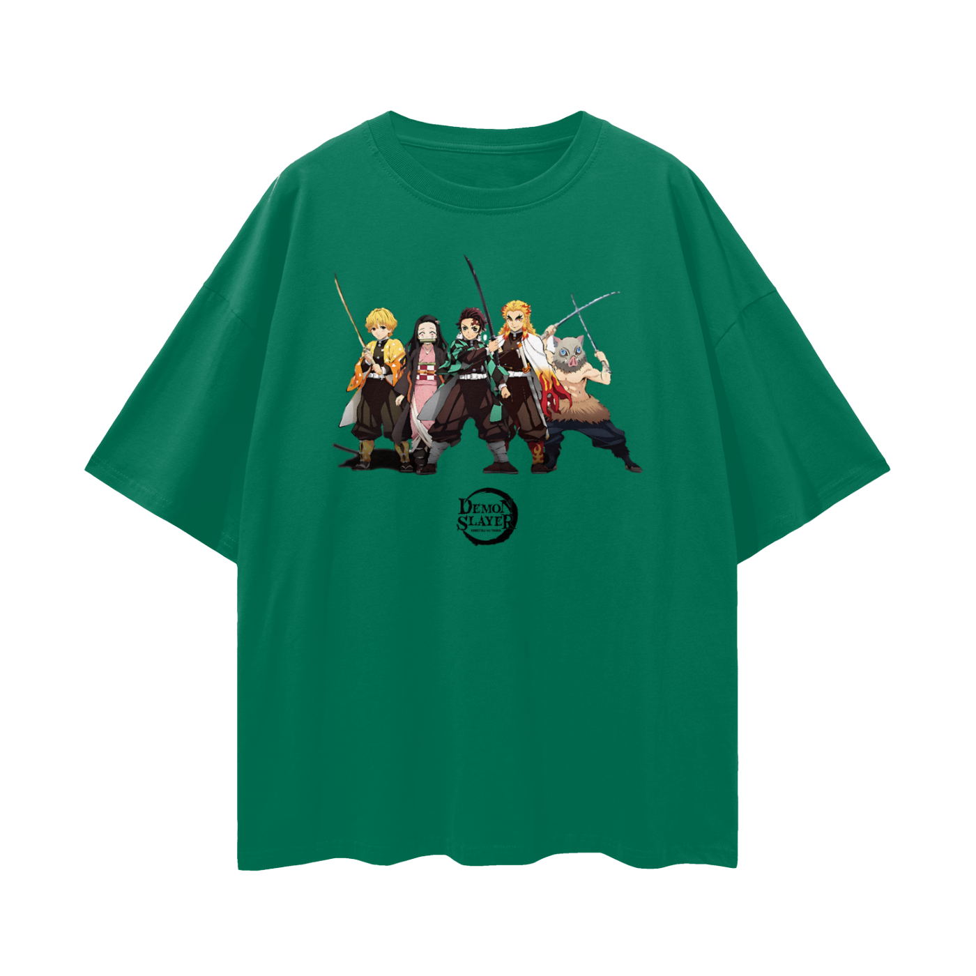 Vintage/Y2K Demon Slayer Anime All Characters Oversized T Shirt