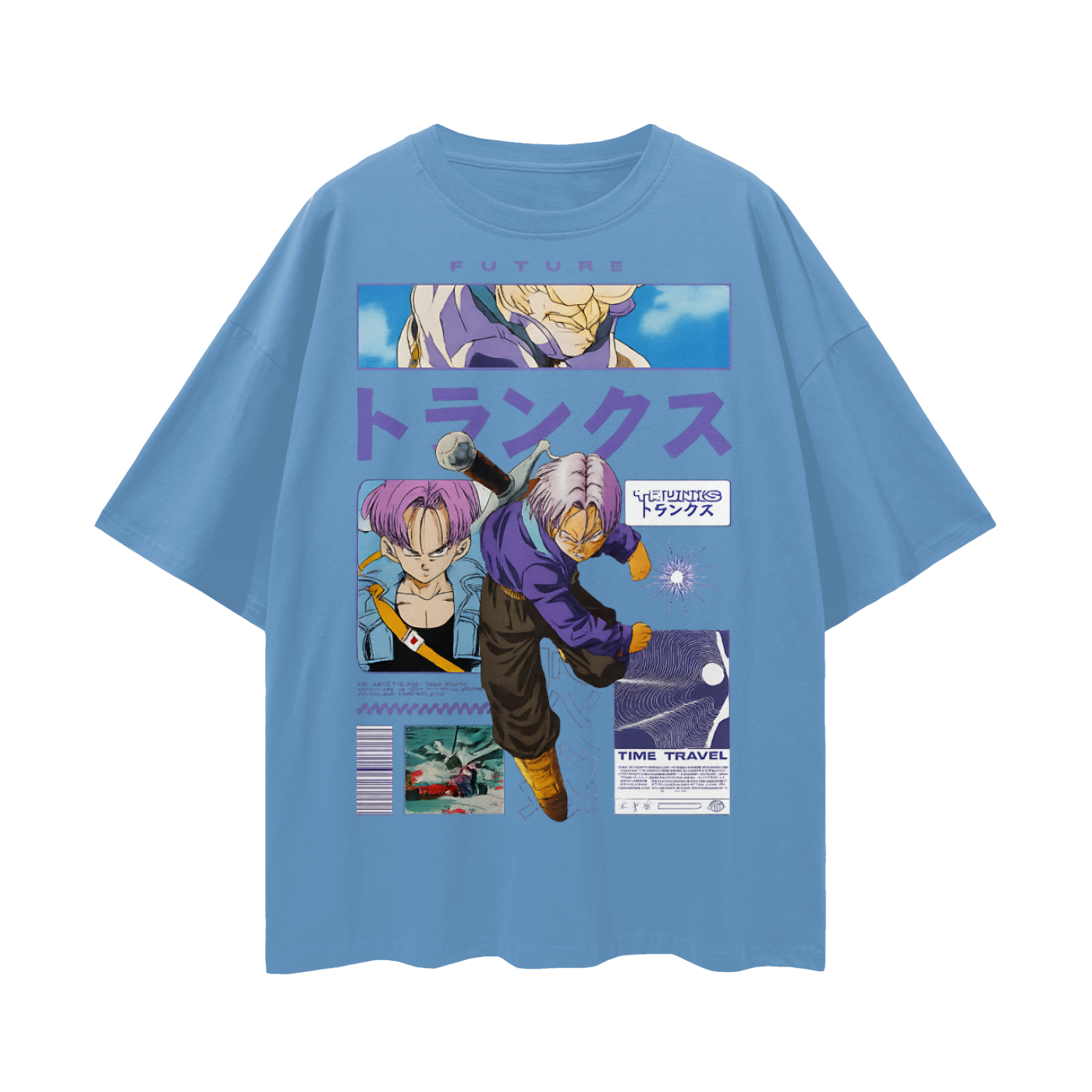 Vintage/Y2K Future Trunks Anime Character Oversized T Shirt