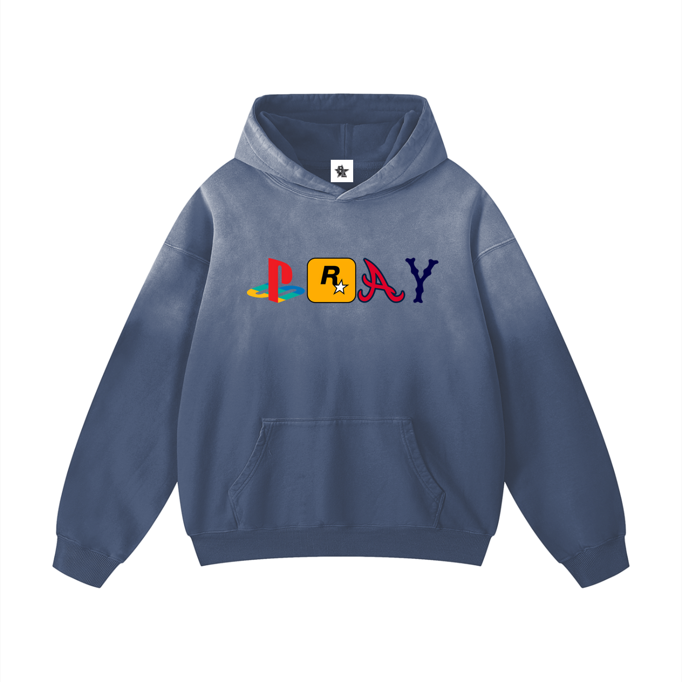 Vintage/Y2K Religious Jesus Pray Logos Oversized Hoodie