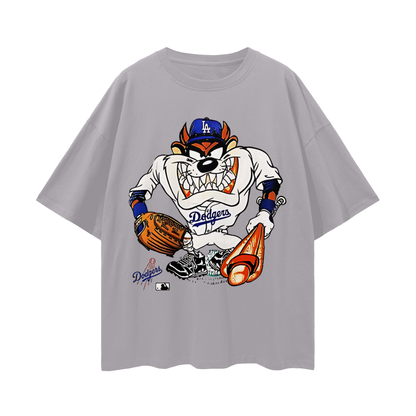 Tasmanian Devil LA Dodgers 90s Y2K Vintage Like Graphic Oversized T Shirt