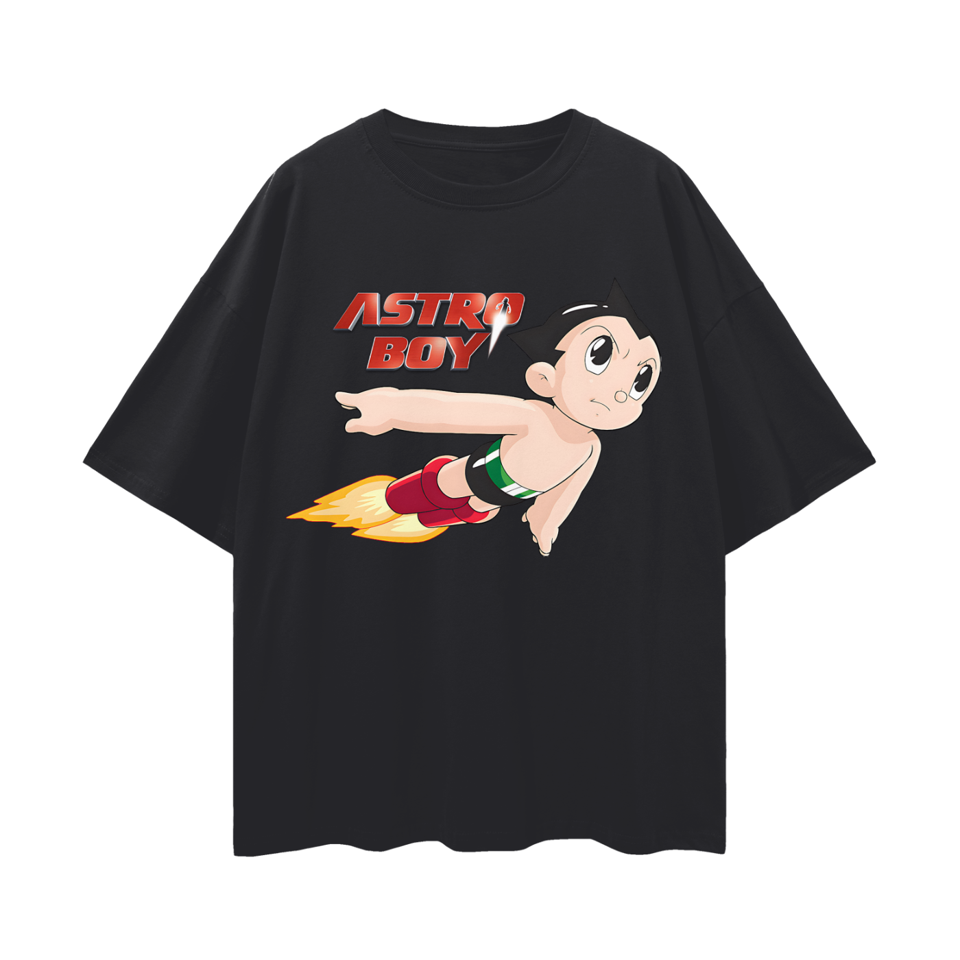 Vintage Like Astro Boy Graphic Oversized T Shirt
