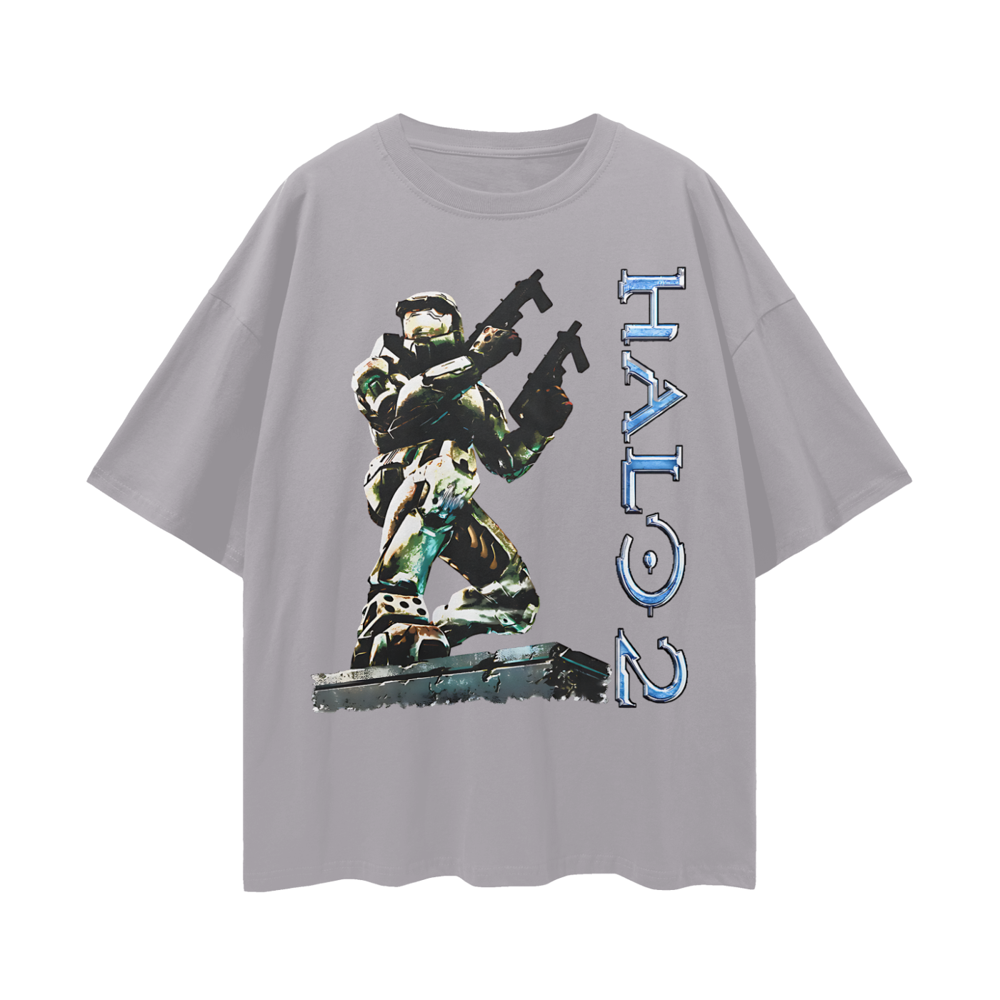 Halo 2 Video Game 90s Vintage Like Graphic Oversized T Shirt