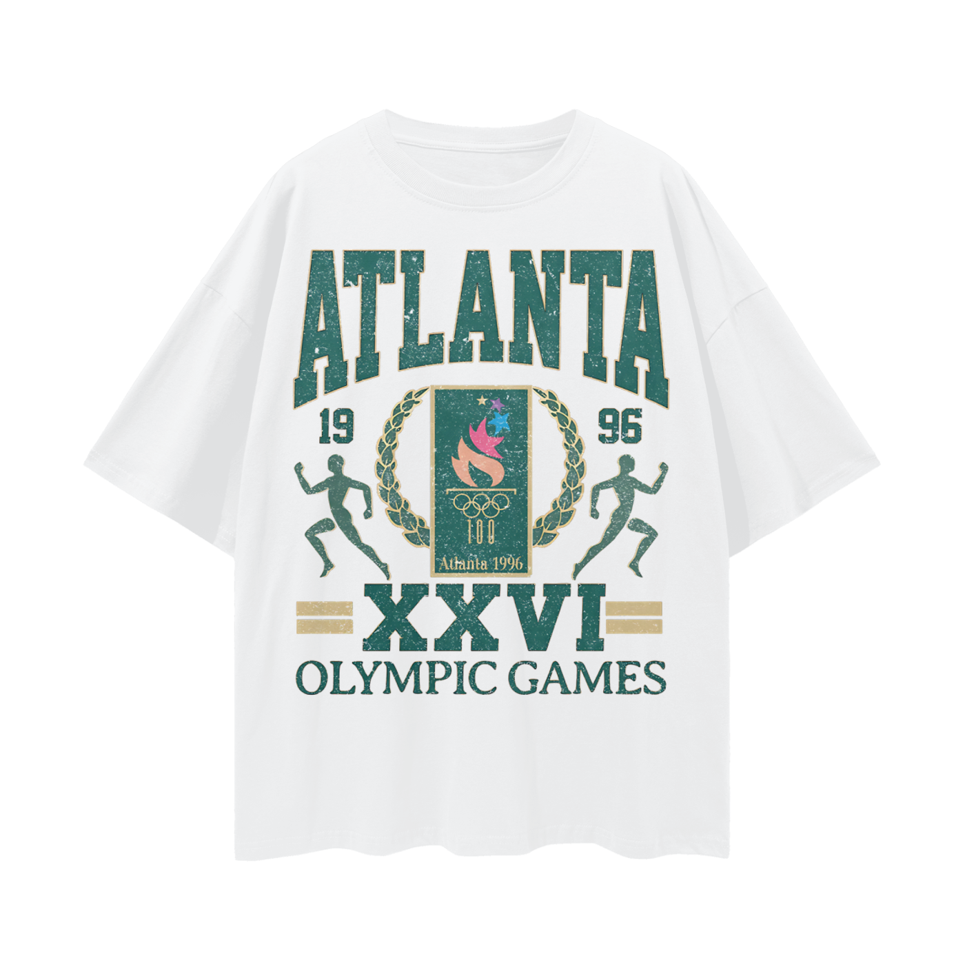 Vintage Like 1996 Atlanta Games Graphic Oversized T Shirt