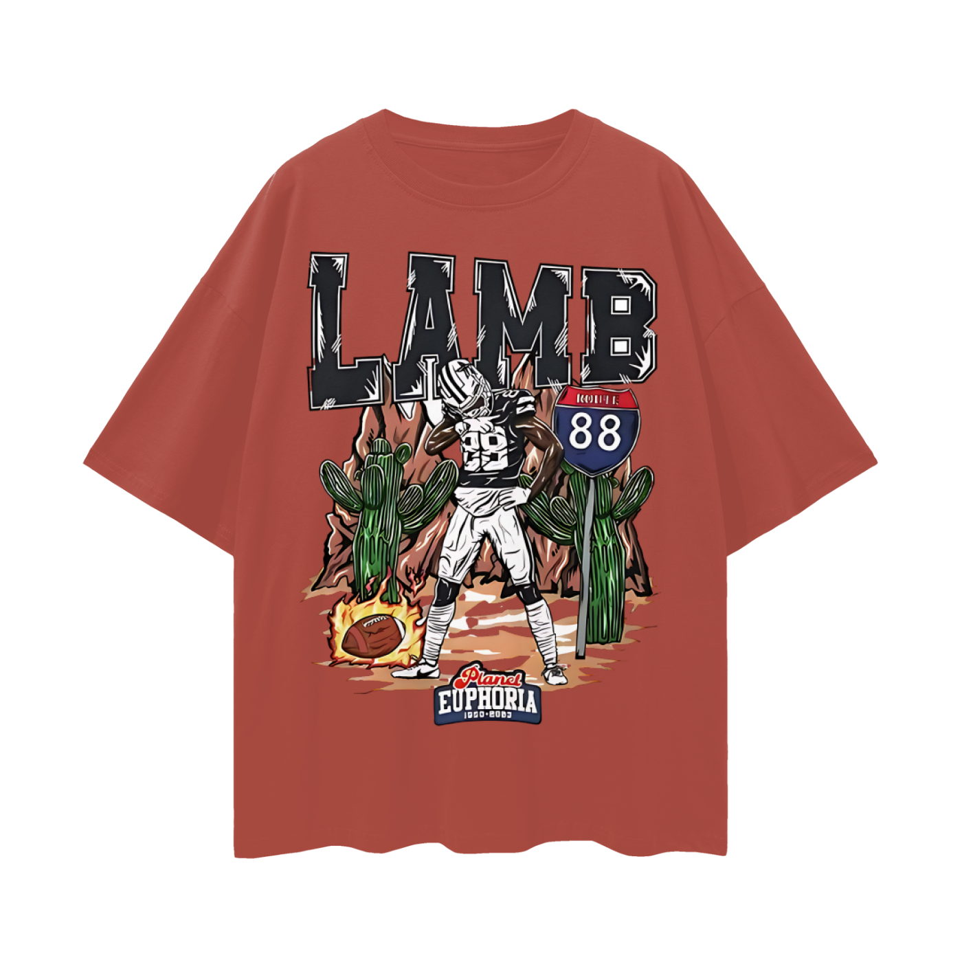 Ceedee Lamb 88 EU Like 90s Y2K Vintage Like Graphic Oversized T Shirt