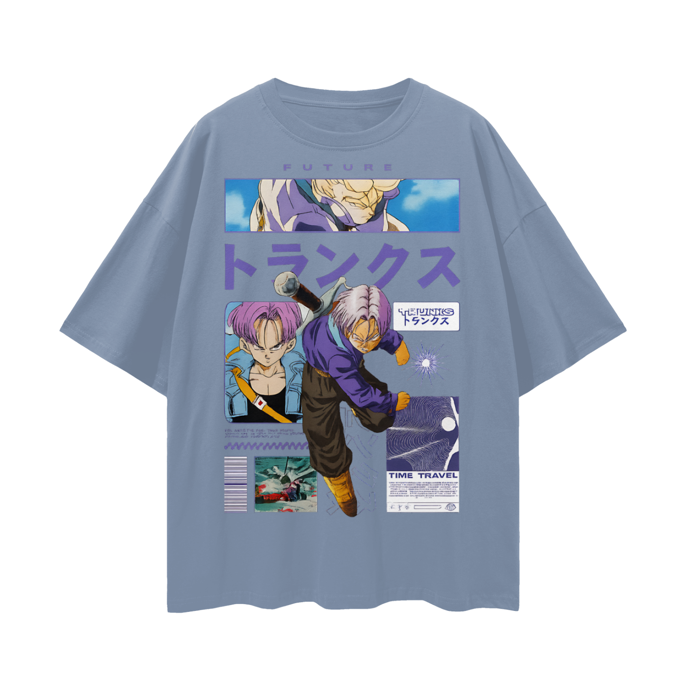 Vintage/Y2K Future Trunks Anime Character Oversized T Shirt