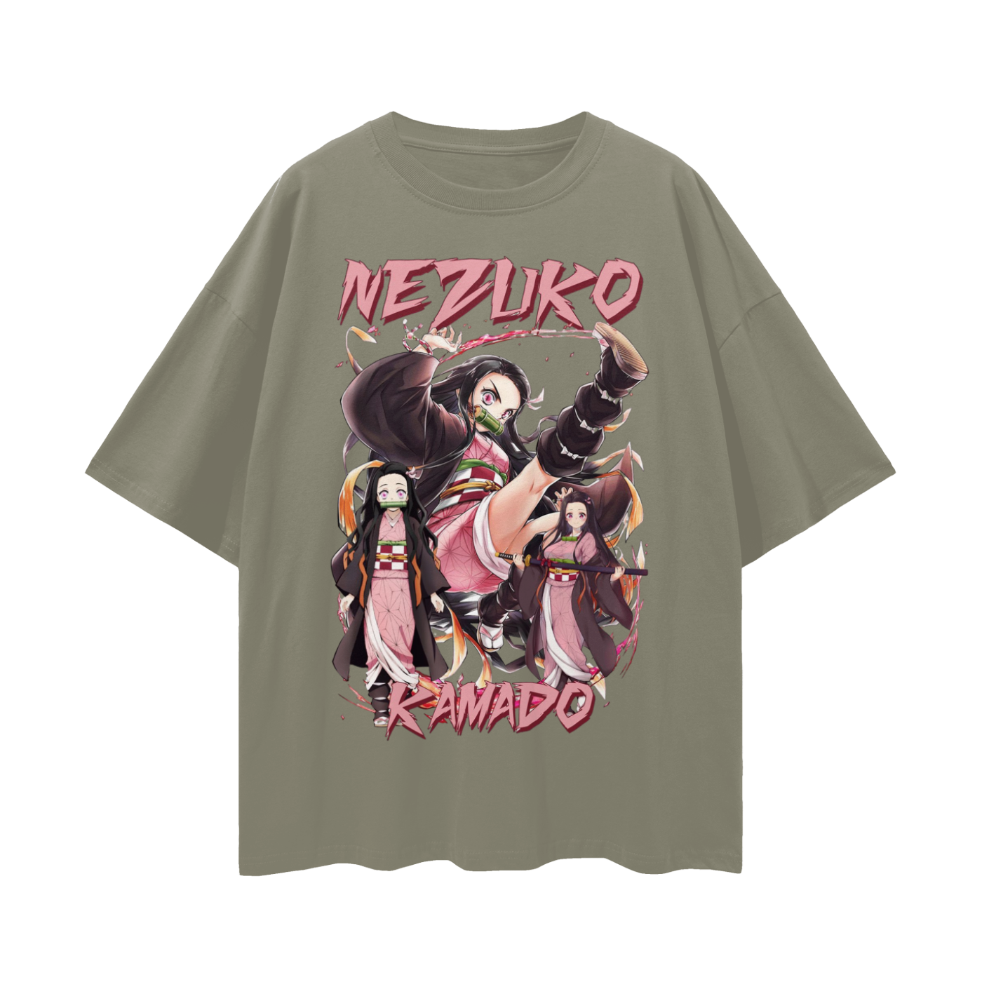 Vintage/Y2K Demon Slayer Anime Nezuko Oversized T Shirt