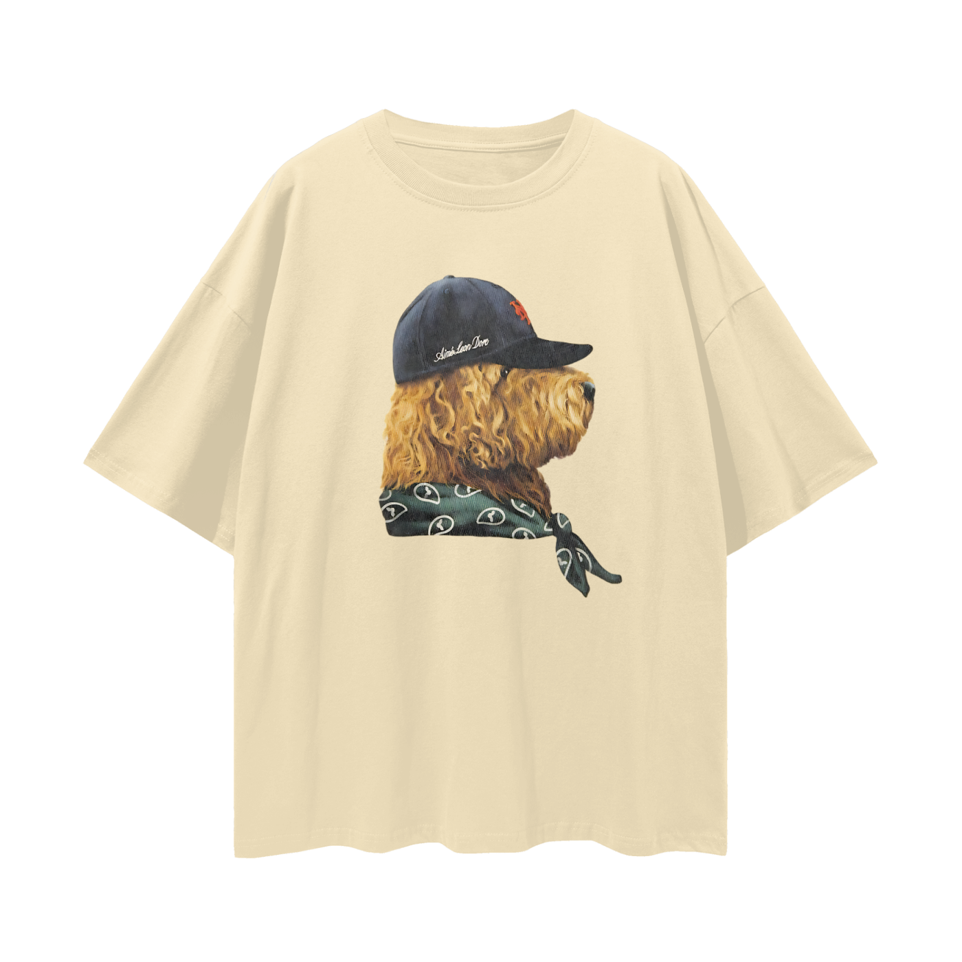 Streetwear Fitted Dog Graphic Oversized T Shirt