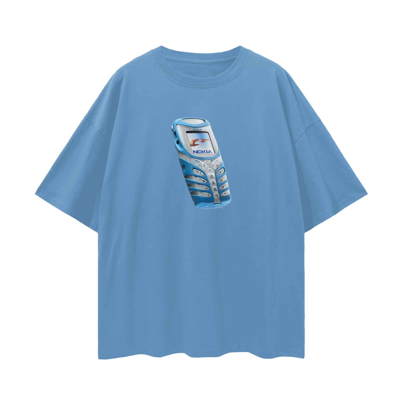 Nokia Phone Y2K Vintage Like Graphic Oversized T Shirt