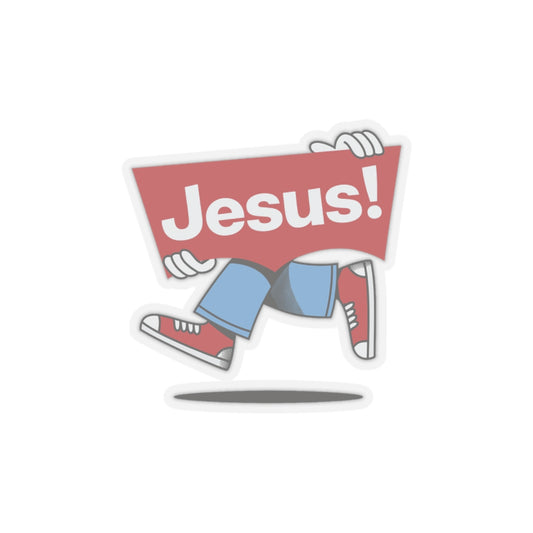 Religious Jesus Vintage Levi's Logo Like Sticker