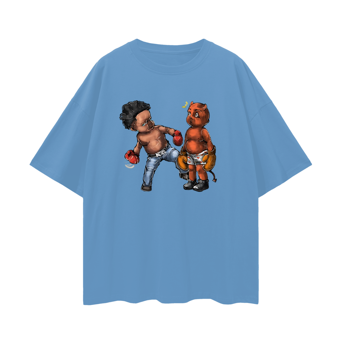 Vintage Like Beating Up The Devil Oversized T Shirt