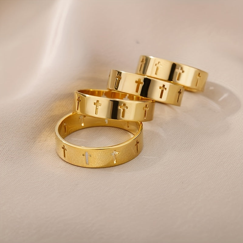 Religious Jesus Cross Ring