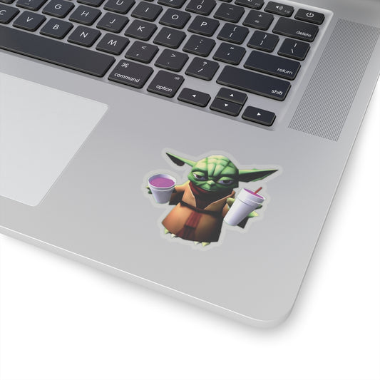 Yoda Double Cupped Lean Funny Sticker