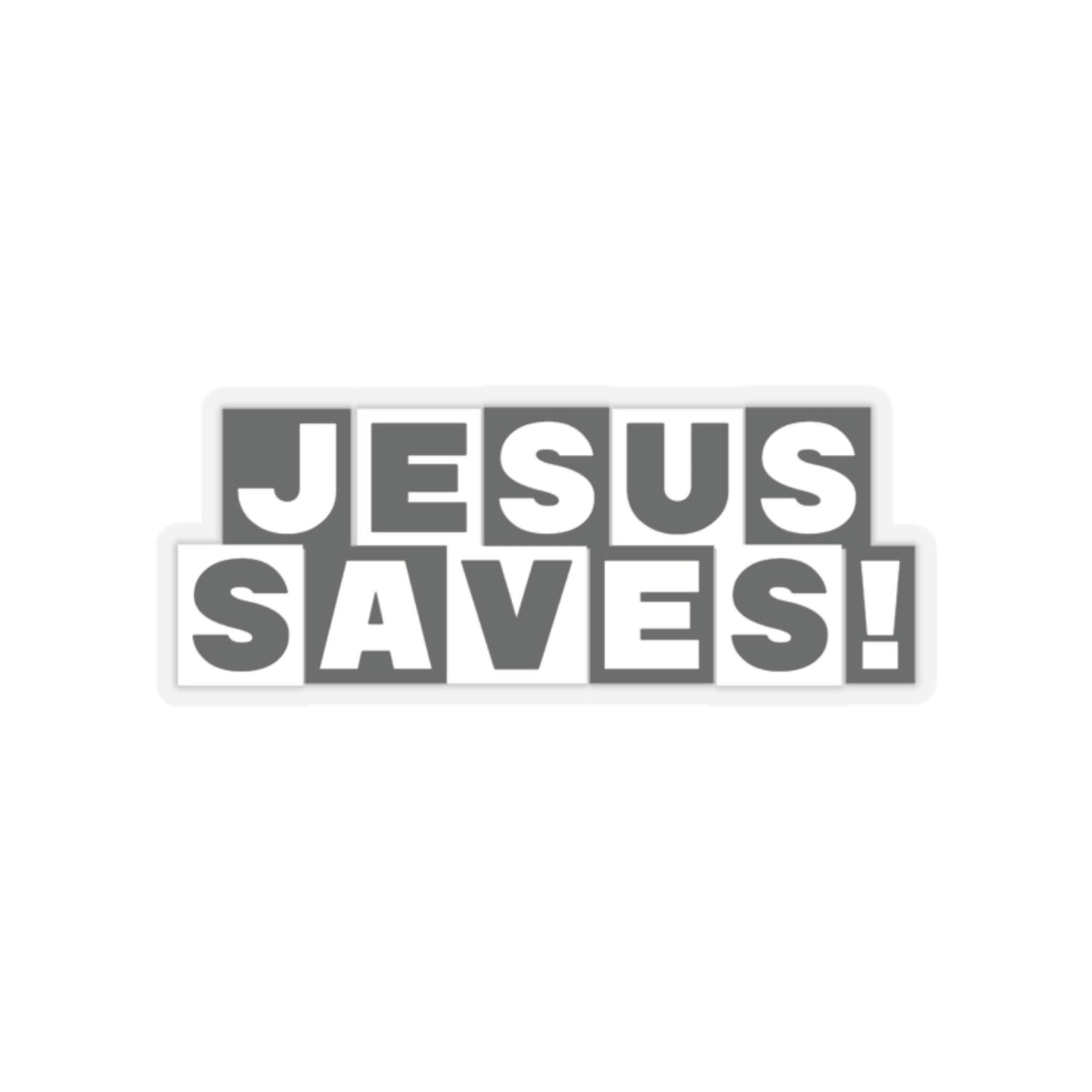 Religious Jesus Saves Cartoon Network Sticker