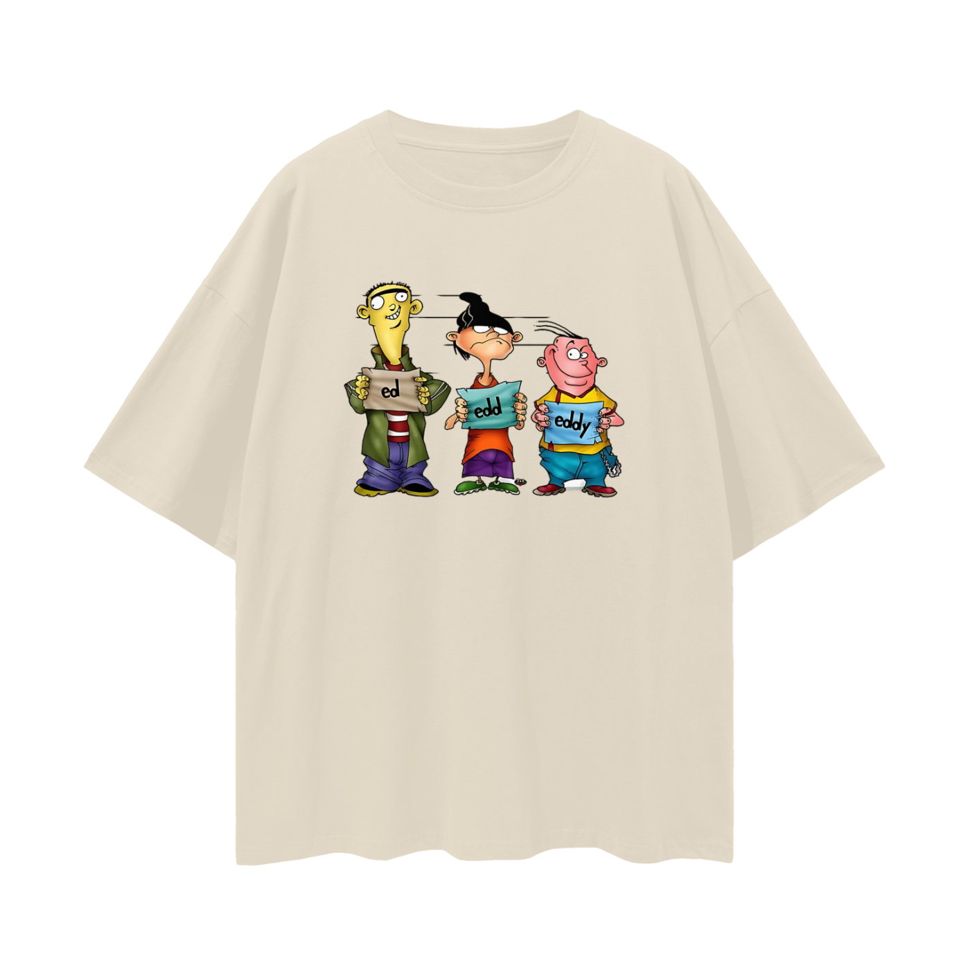 Vintage Like Ed Edd & Eddy Mugshot Oversized T Shirt