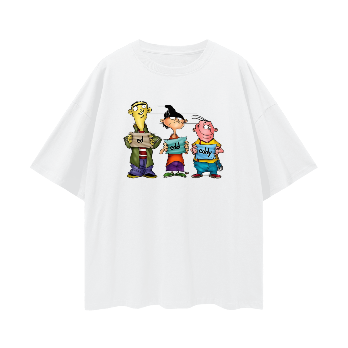 Vintage Like Ed Edd & Eddy Mugshot Oversized T Shirt