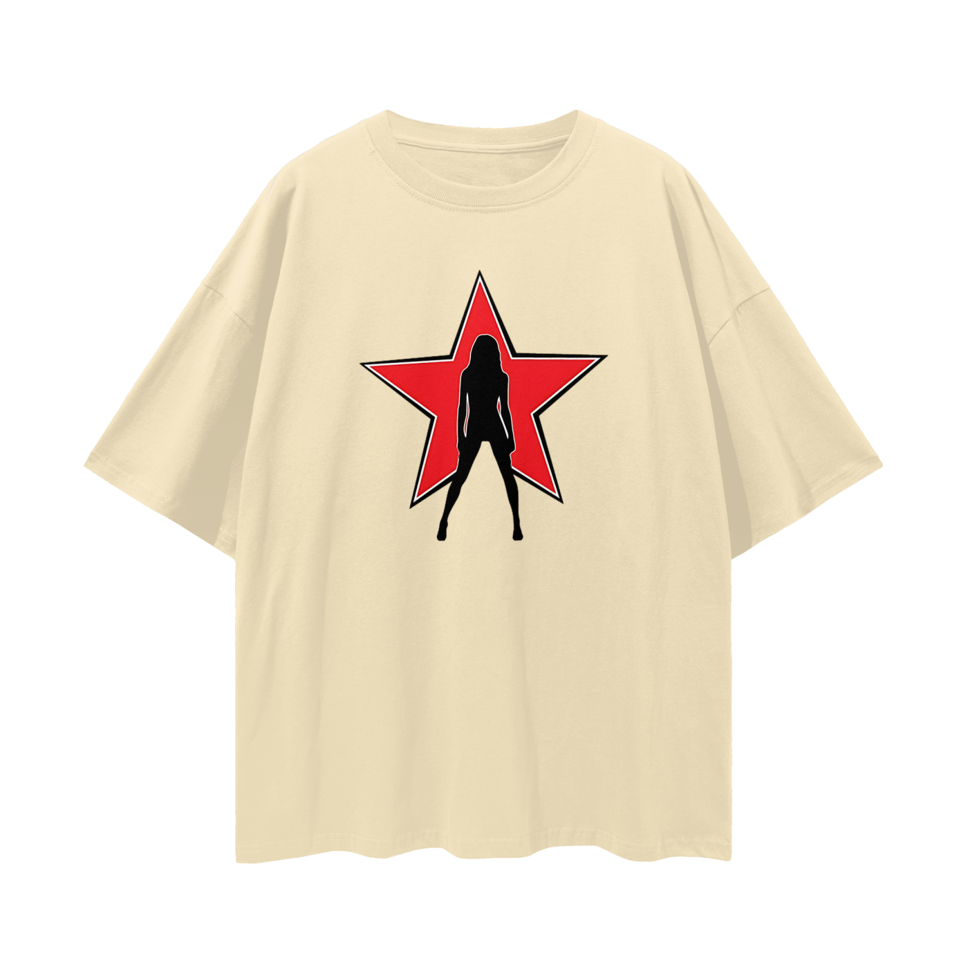 Vintage/Y2K Star Lady Oversized T Shirt
