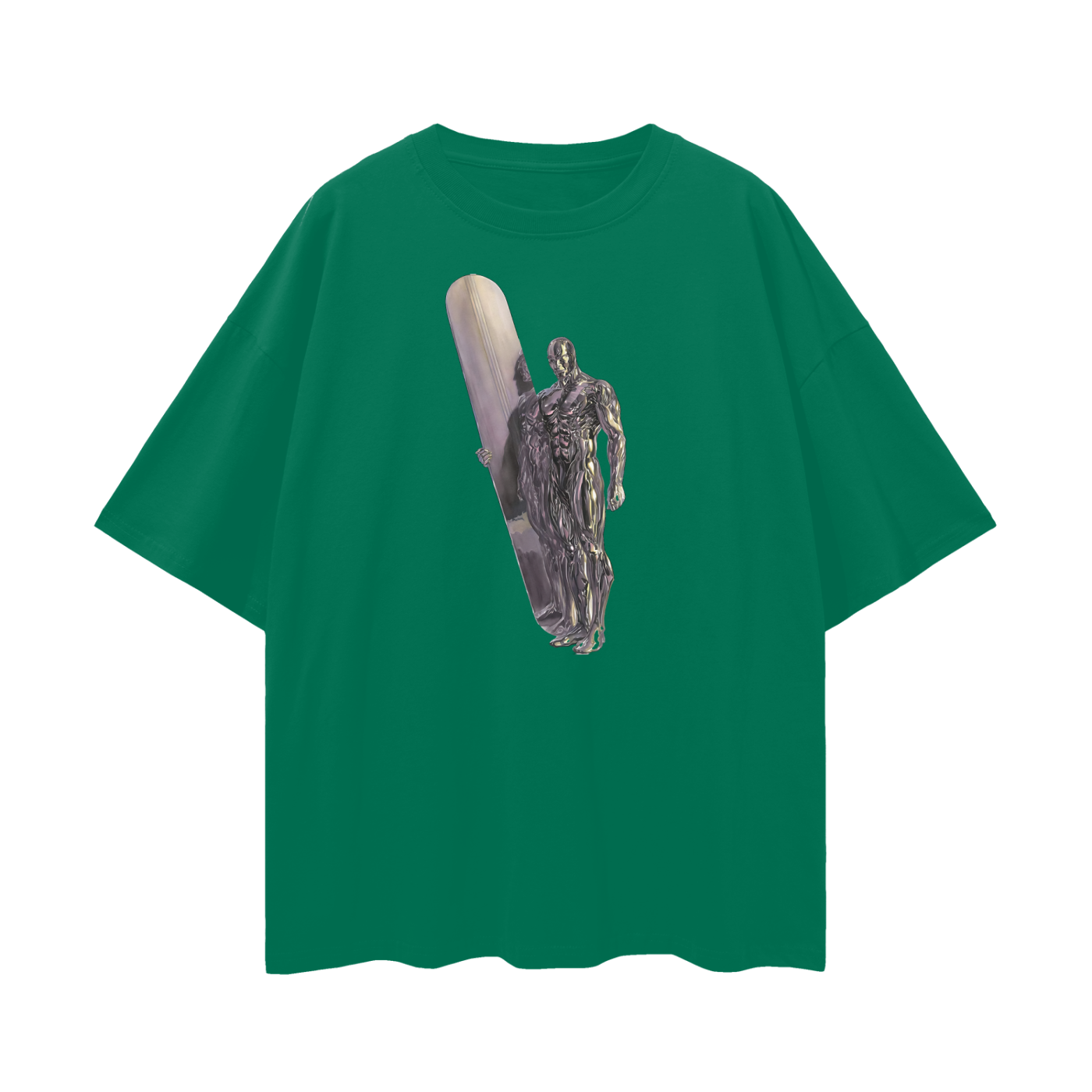 Vintage Like Silver Surfer Oversized T Shirt