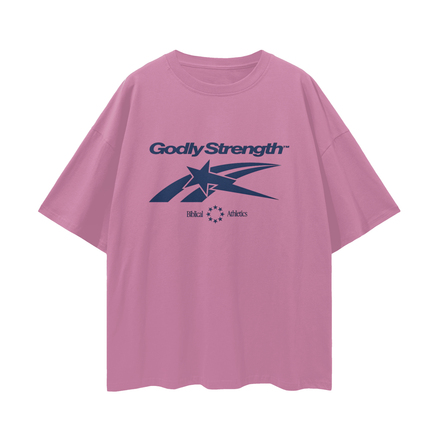 Religious Godly Strength Gym 90s Y2K Vintage Like Graphic Oversized T Shirt
