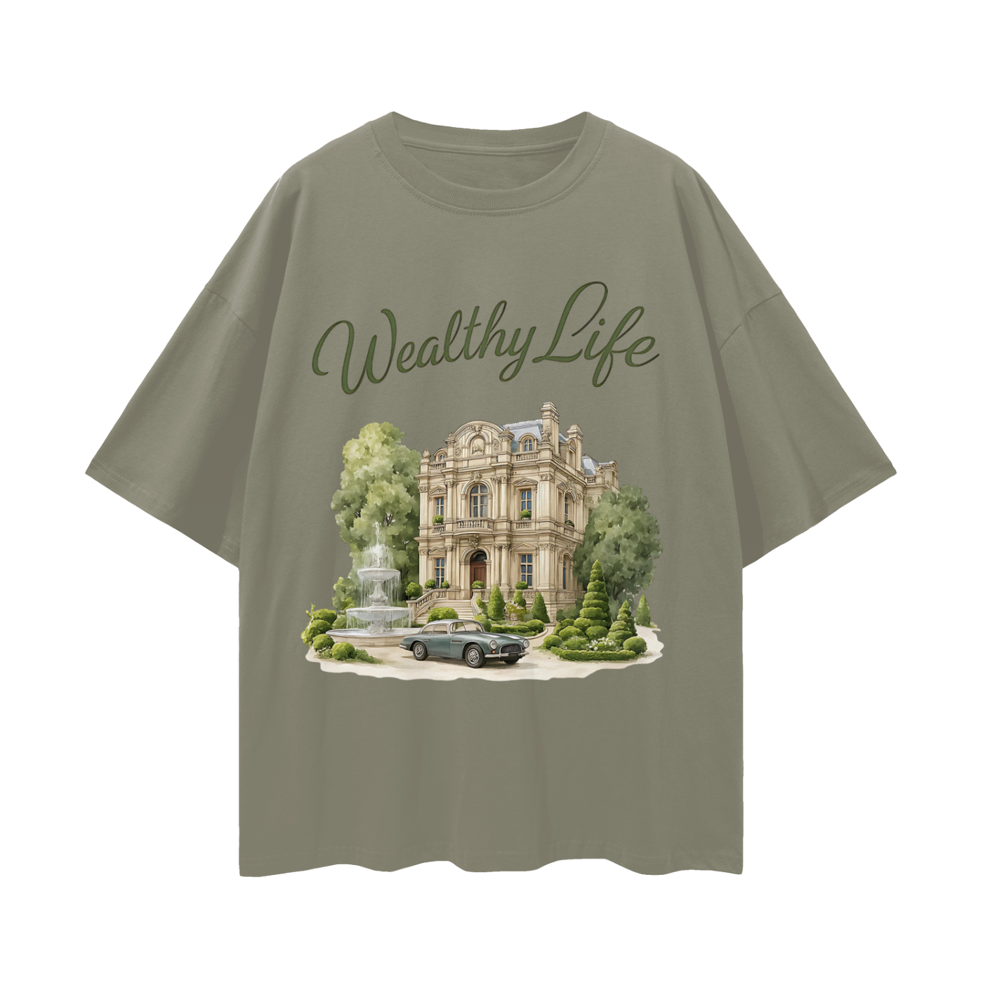 Vintage/Y2K Wealthy Life Luxury Graphic T Shirt