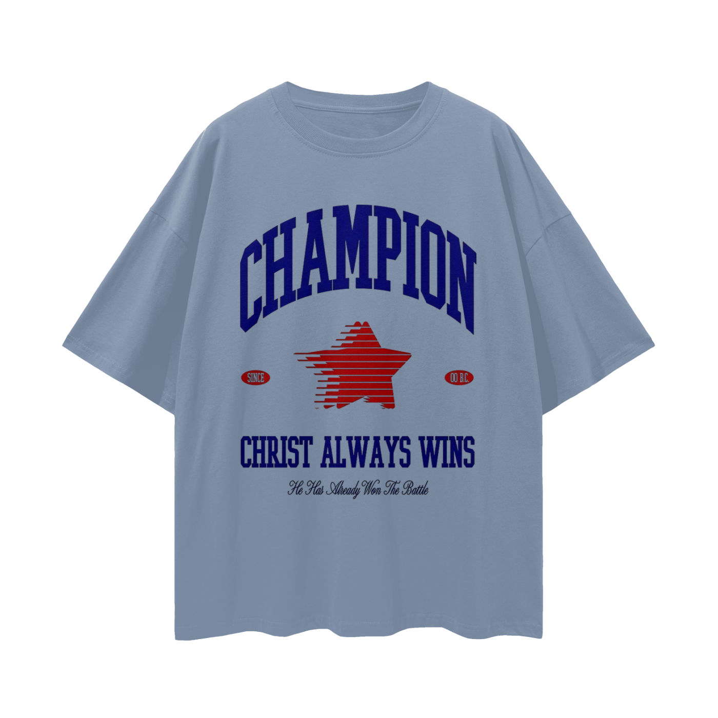 Religious Christ Always Wins 90s Y2K Vintage Like Graphic Oversized T Shirt