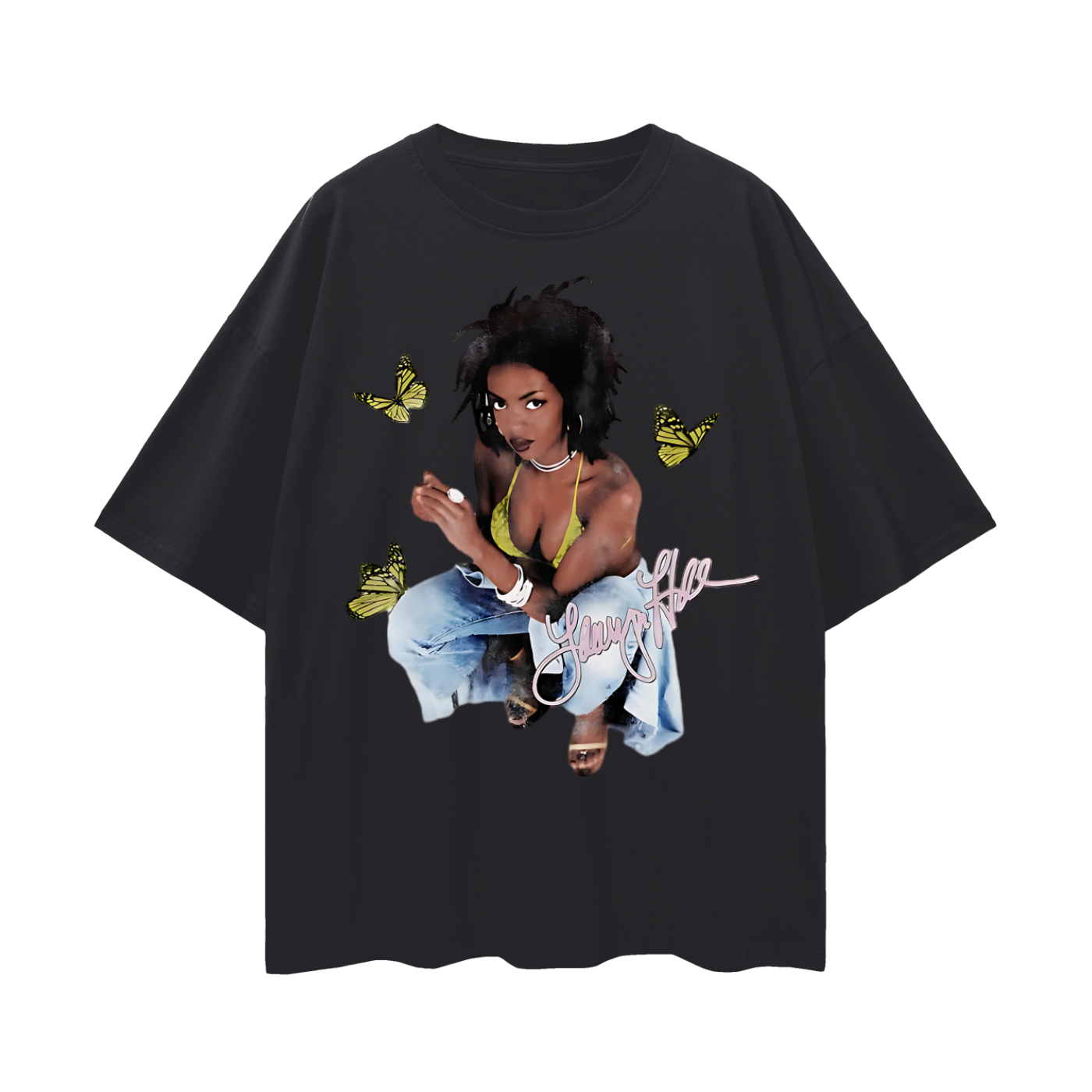 Vintage Like Boot Leg Lauryn Hill 90s Graphic Oversized T Shirt