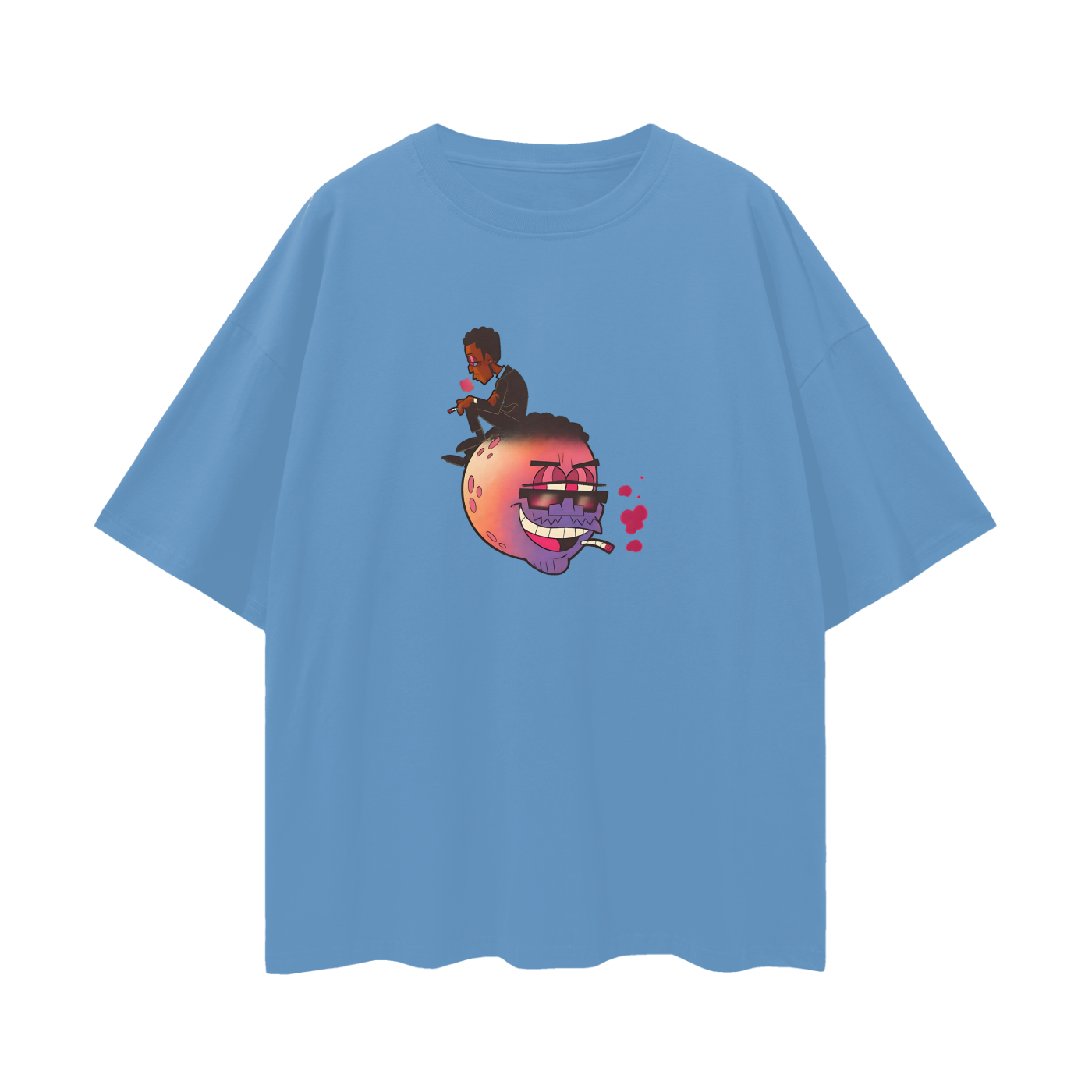 Vintage Like Kid Cudi Cartoon Graphic Oversized T Shirt