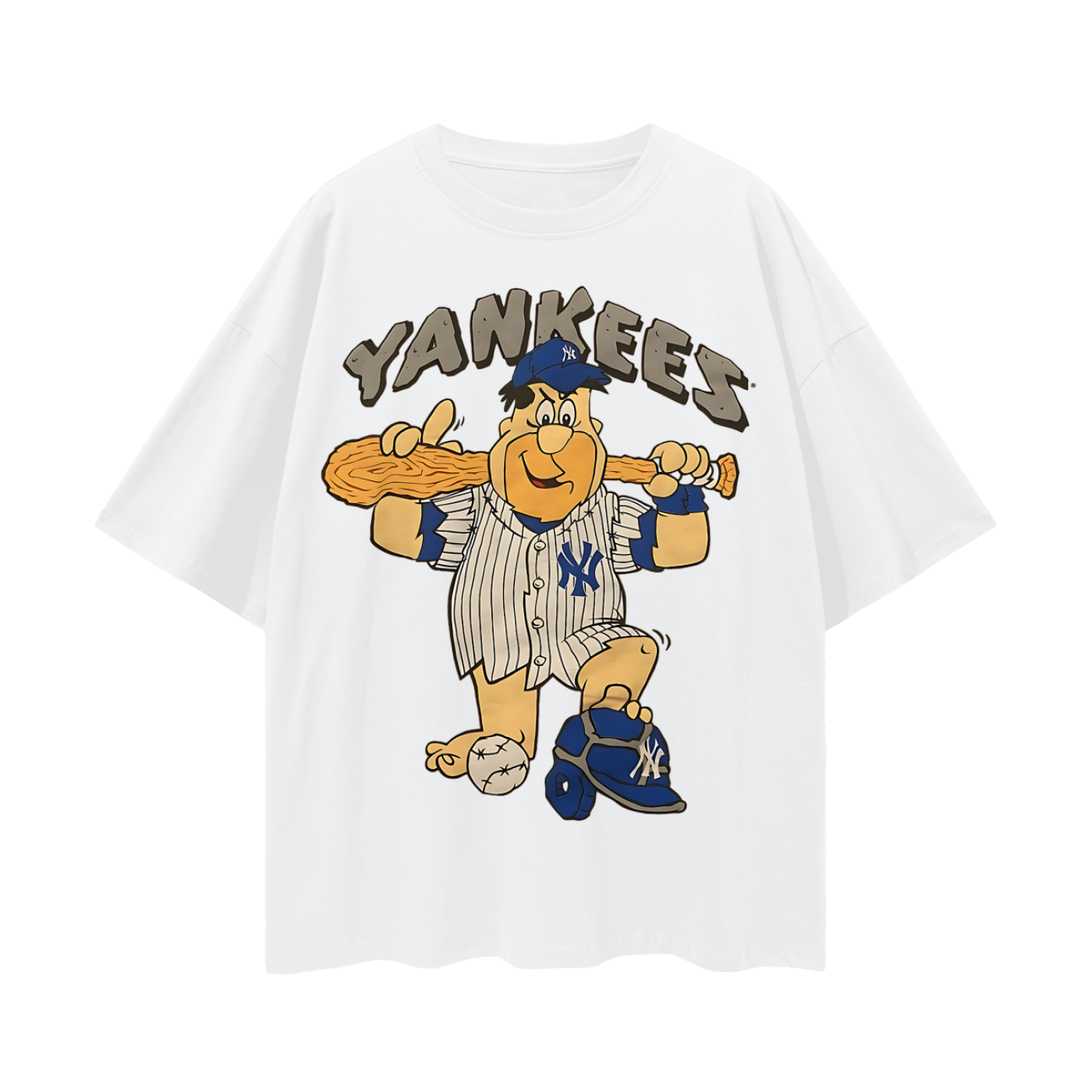 Vintage Like Flintstones Yankees Oversized T Shirt
